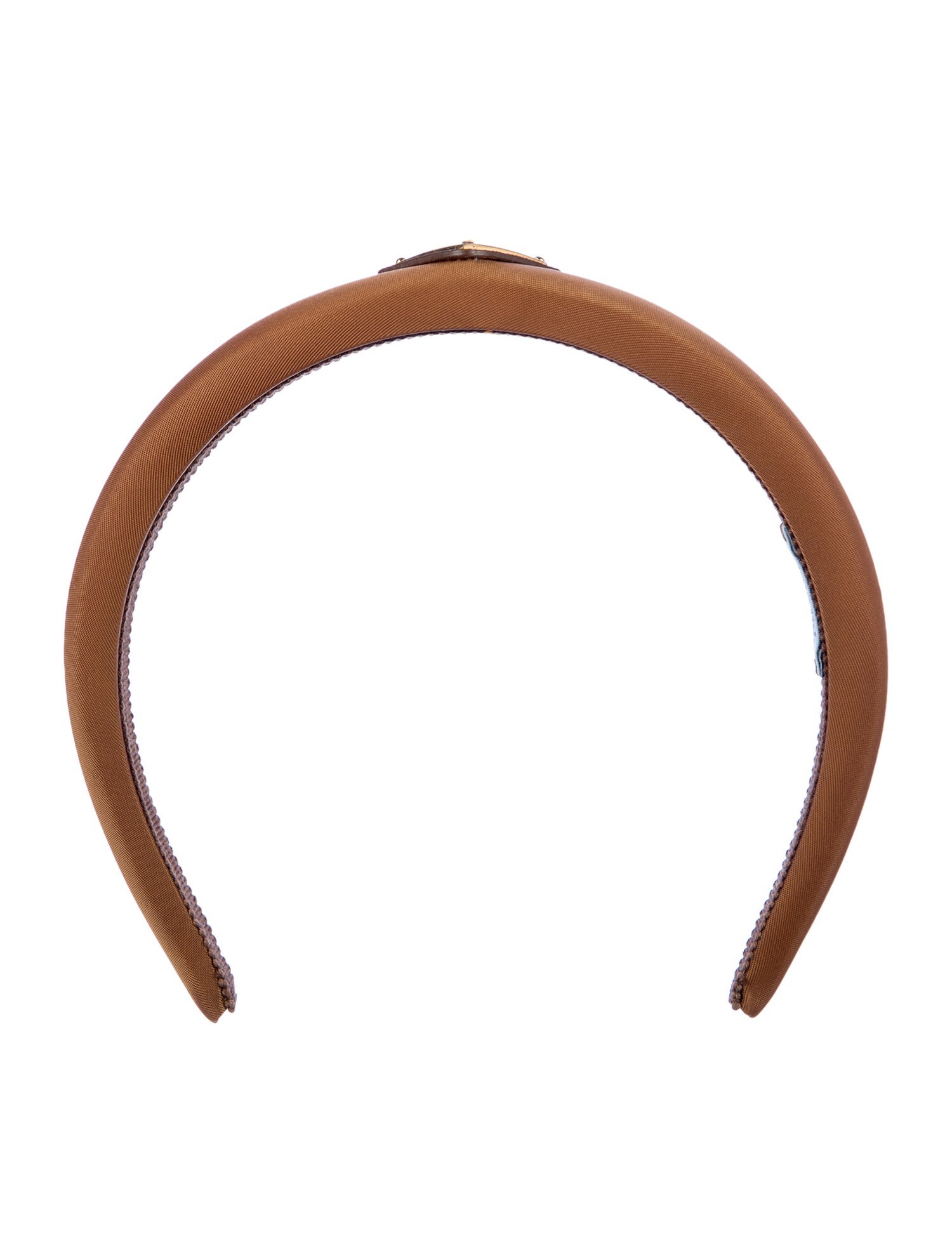 Prada Enameled Metal Triangle Headband