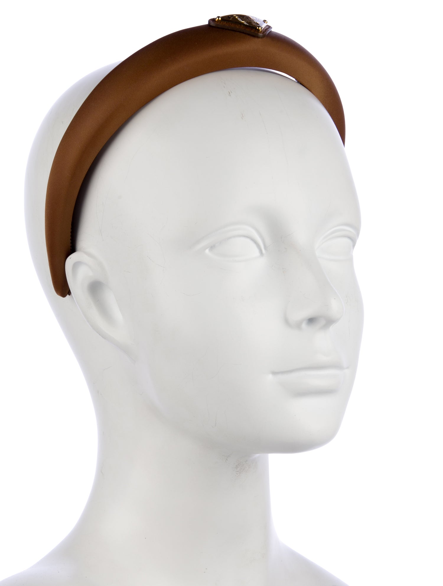 Prada Enameled Metal Triangle Headband