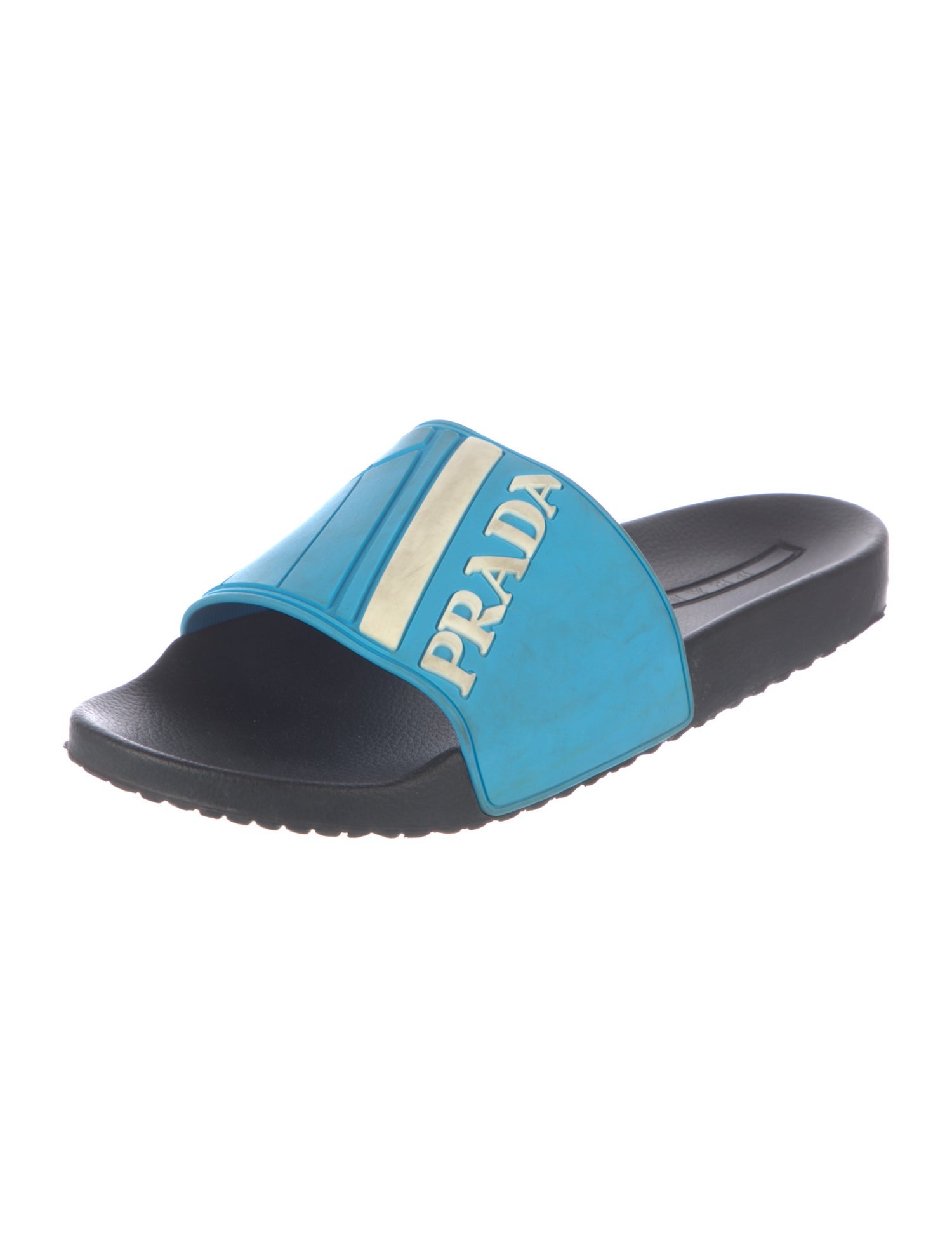 Prada Rubber Printed Slides