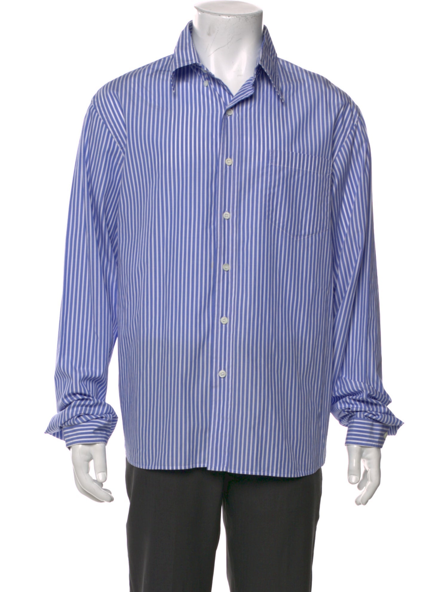 Prada 2017 Striped Dress Shirt