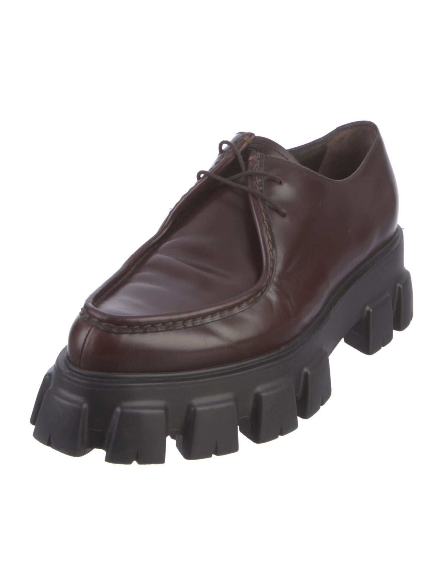 Prada Leather Derby Shoes