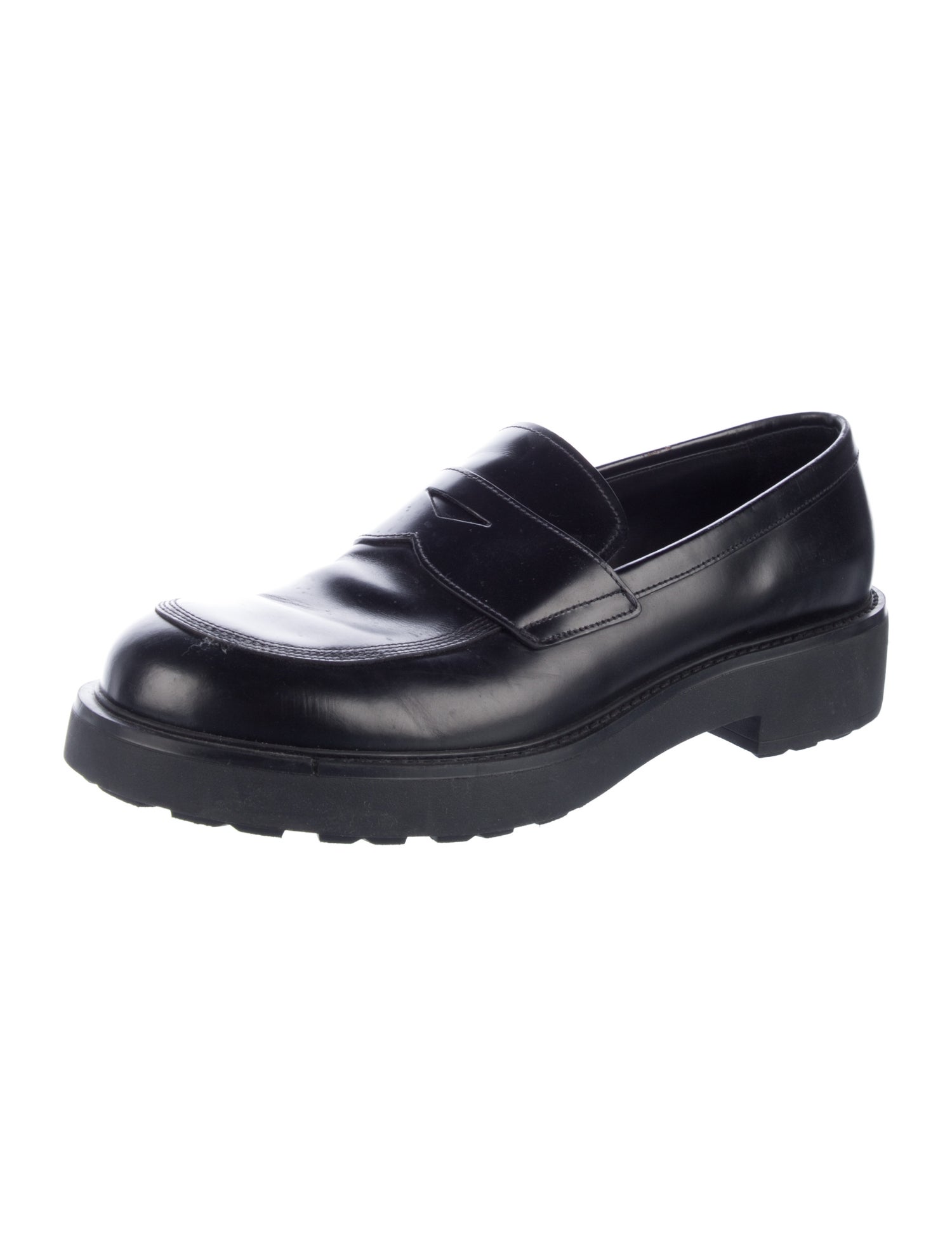 Prada Leather Dress Loafers