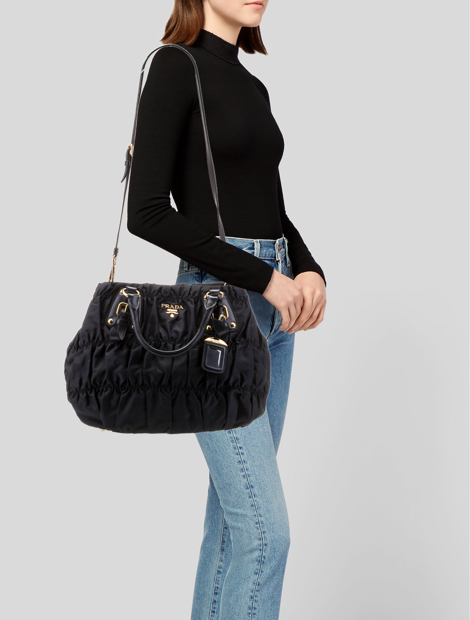 Prada Tessuto Nylon Shoulder Bag