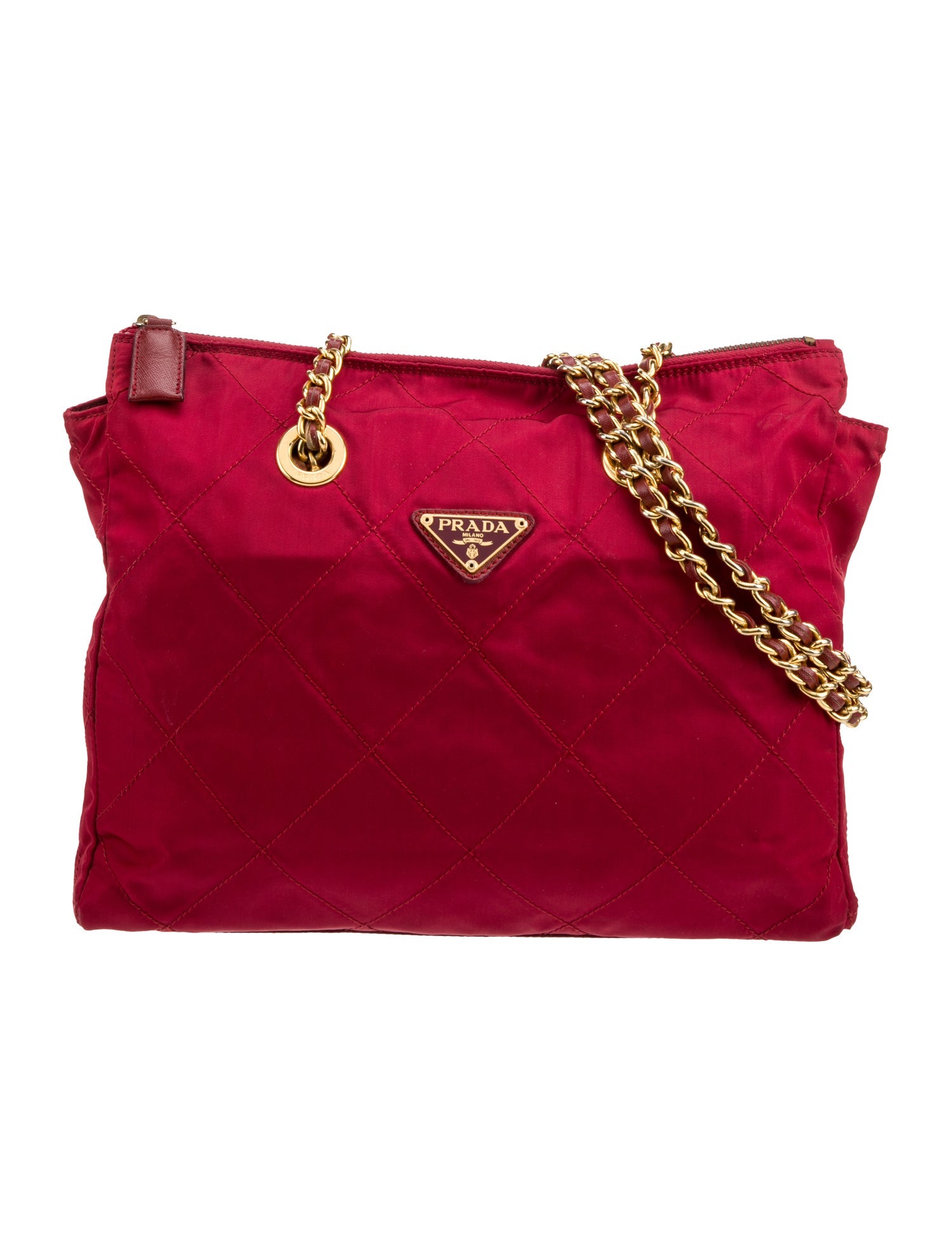 Prada Saffiano Lux Brique Bag - Blue Shoulder Bags, Handbags