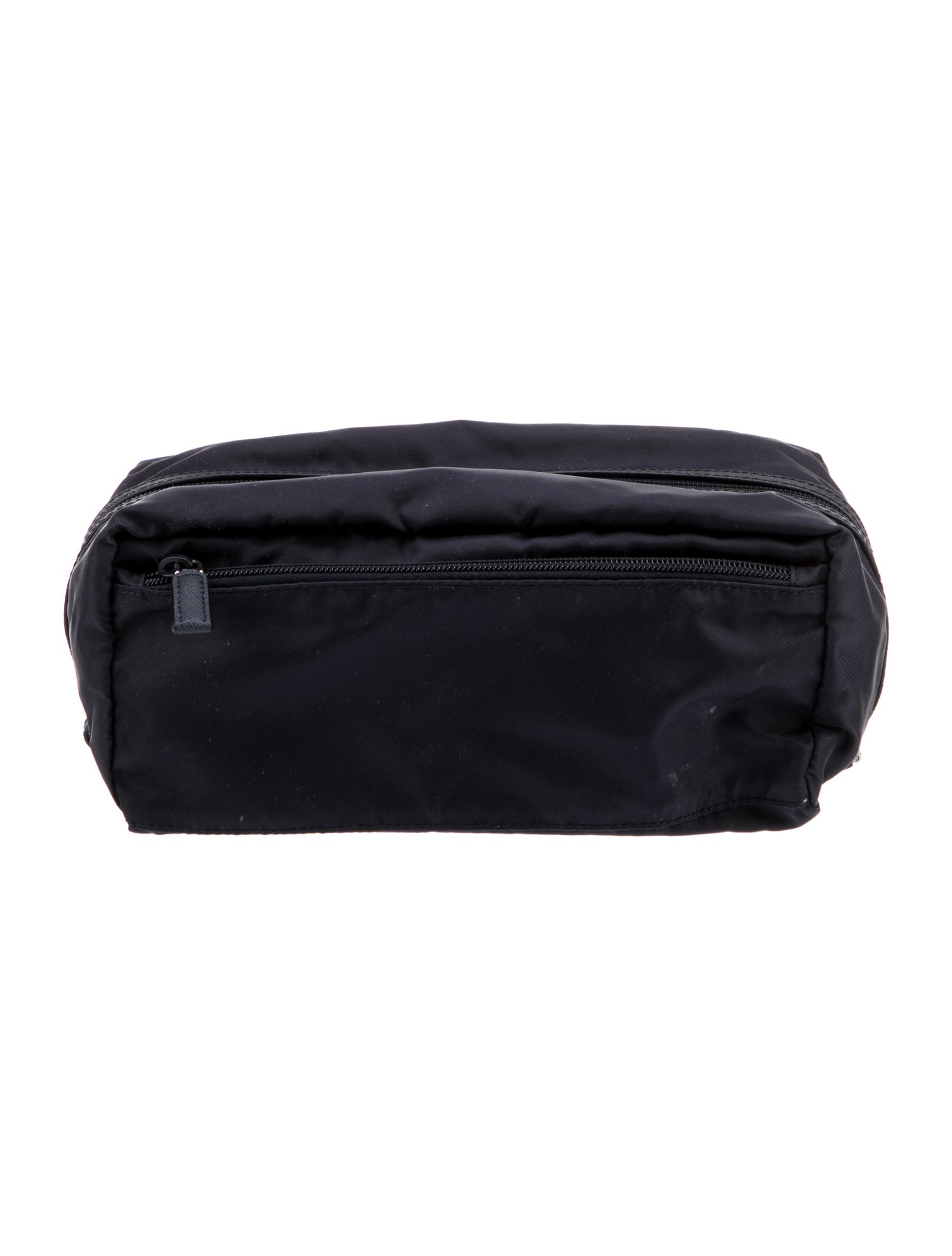 Prada Enameled Metal Triangle Pouch