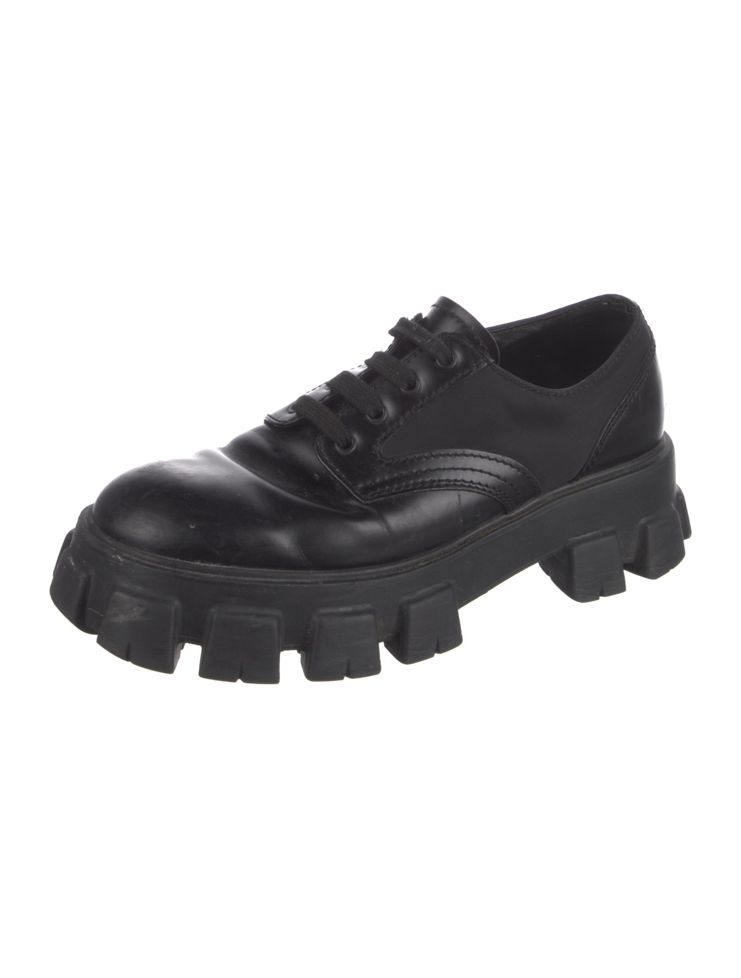 Prada Leather Derby Shoes