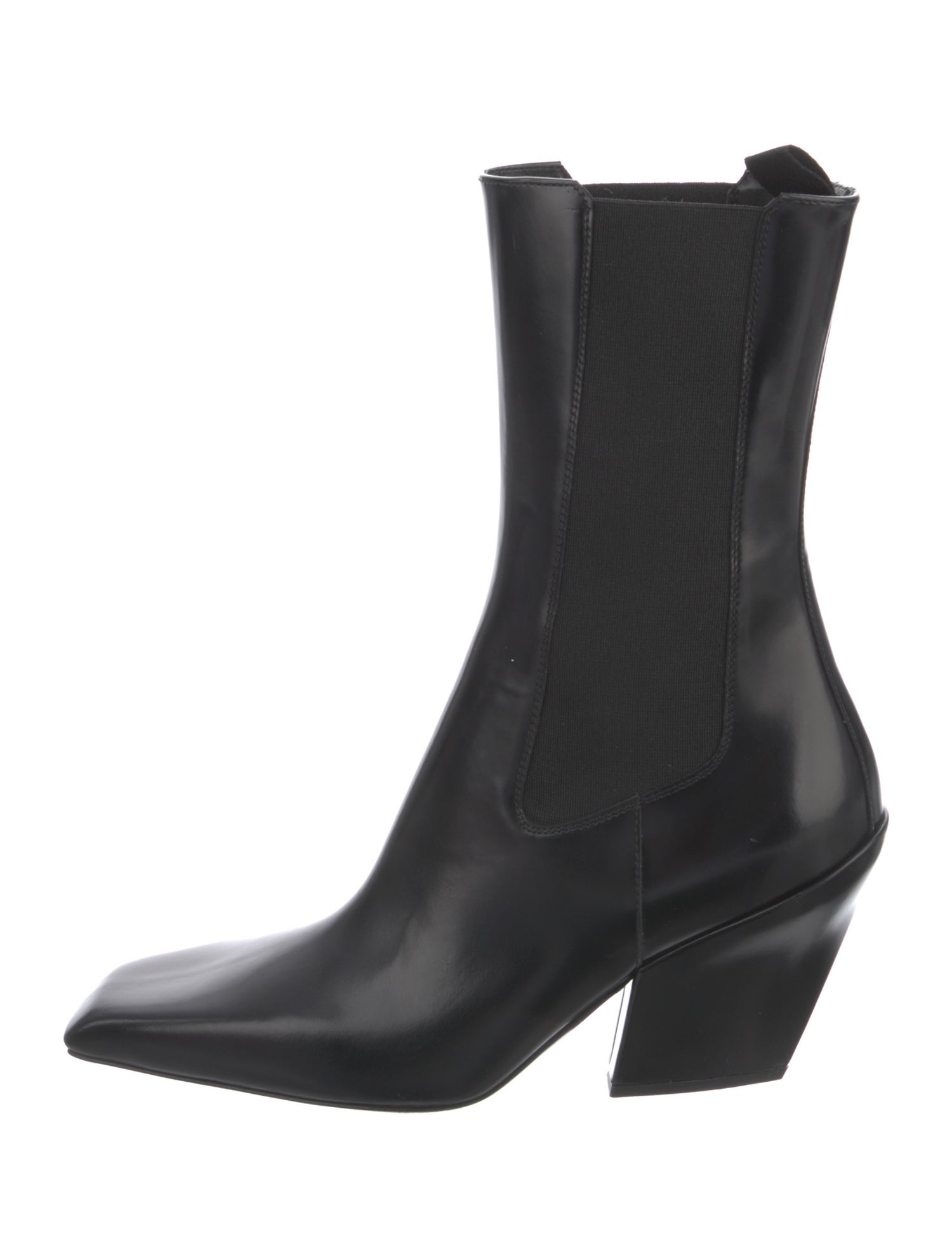 Prada Leather Chelsea Boots