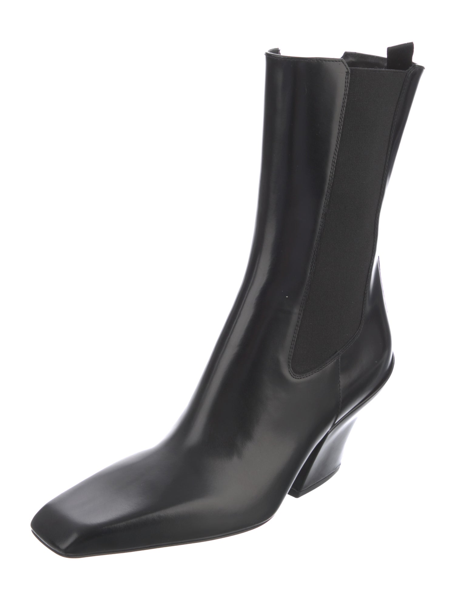 Prada Leather Chelsea Boots