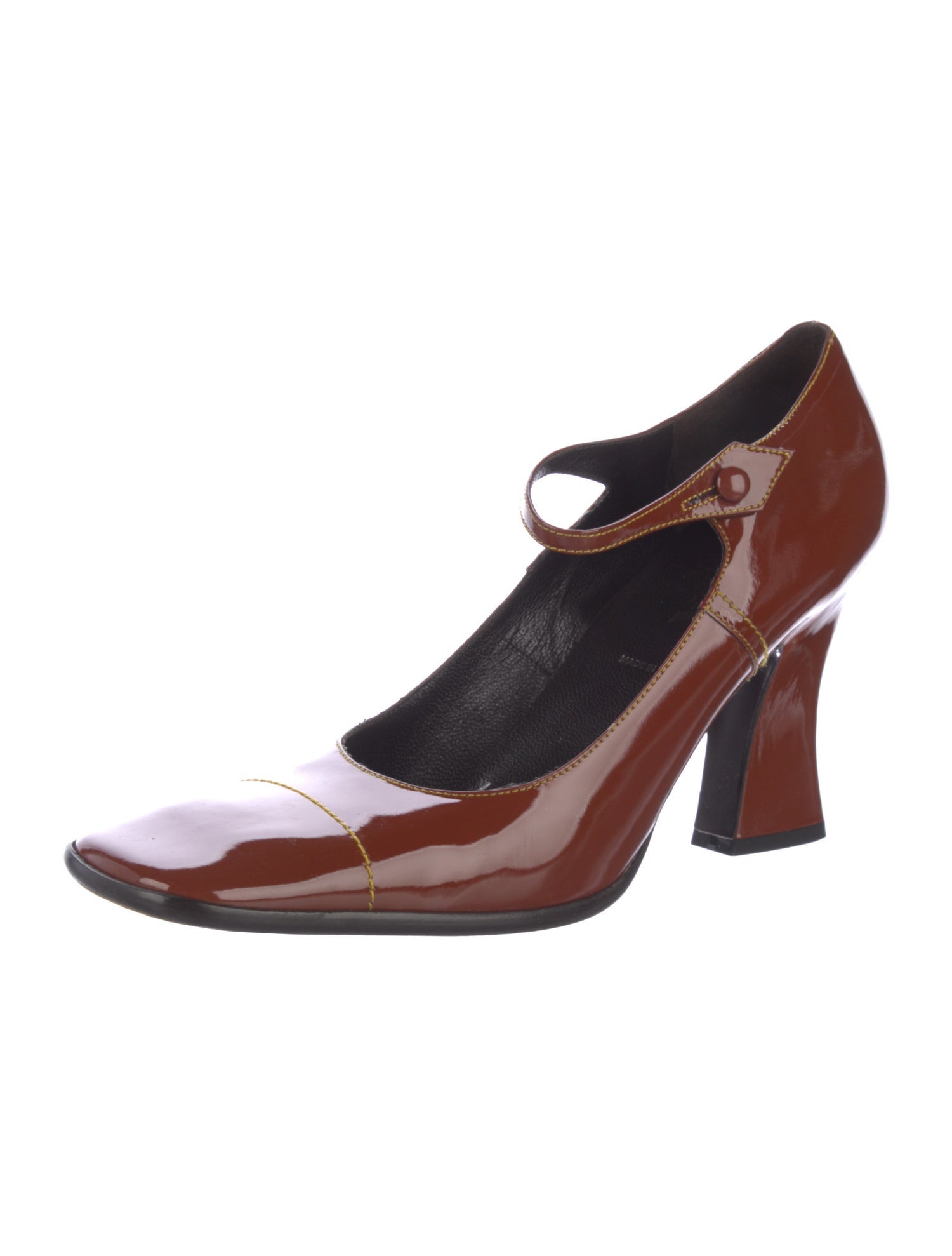 Prada Patent Leather D'Orsay Pumps