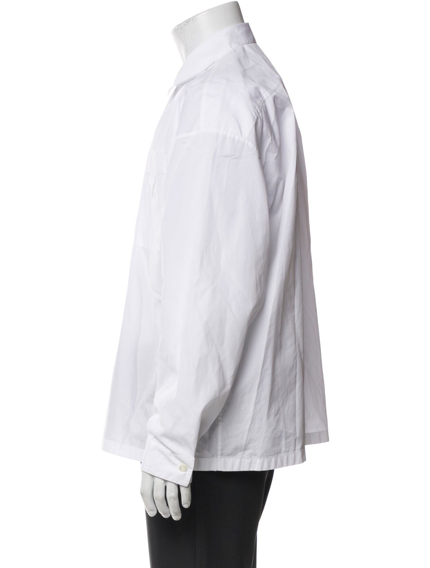 Prada 2020 Enameled Metal Triangle Dress Shirt