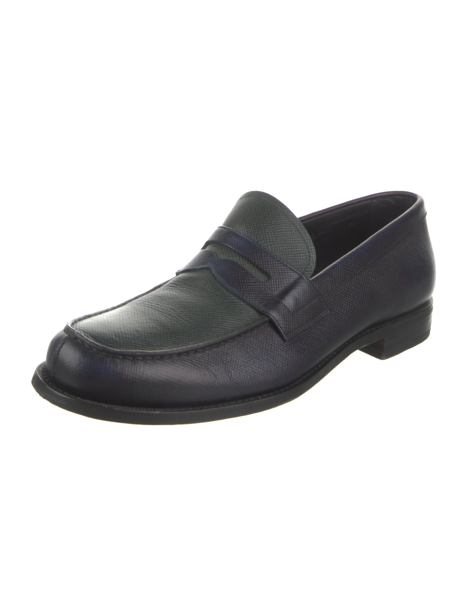 Prada Saffiano Leather Dress Loafers