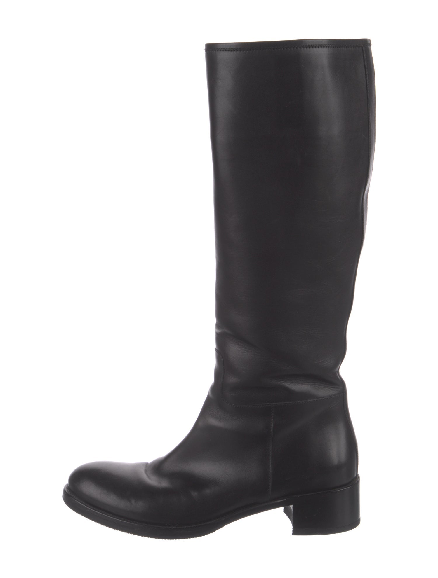 Prada Leather Riding Boots