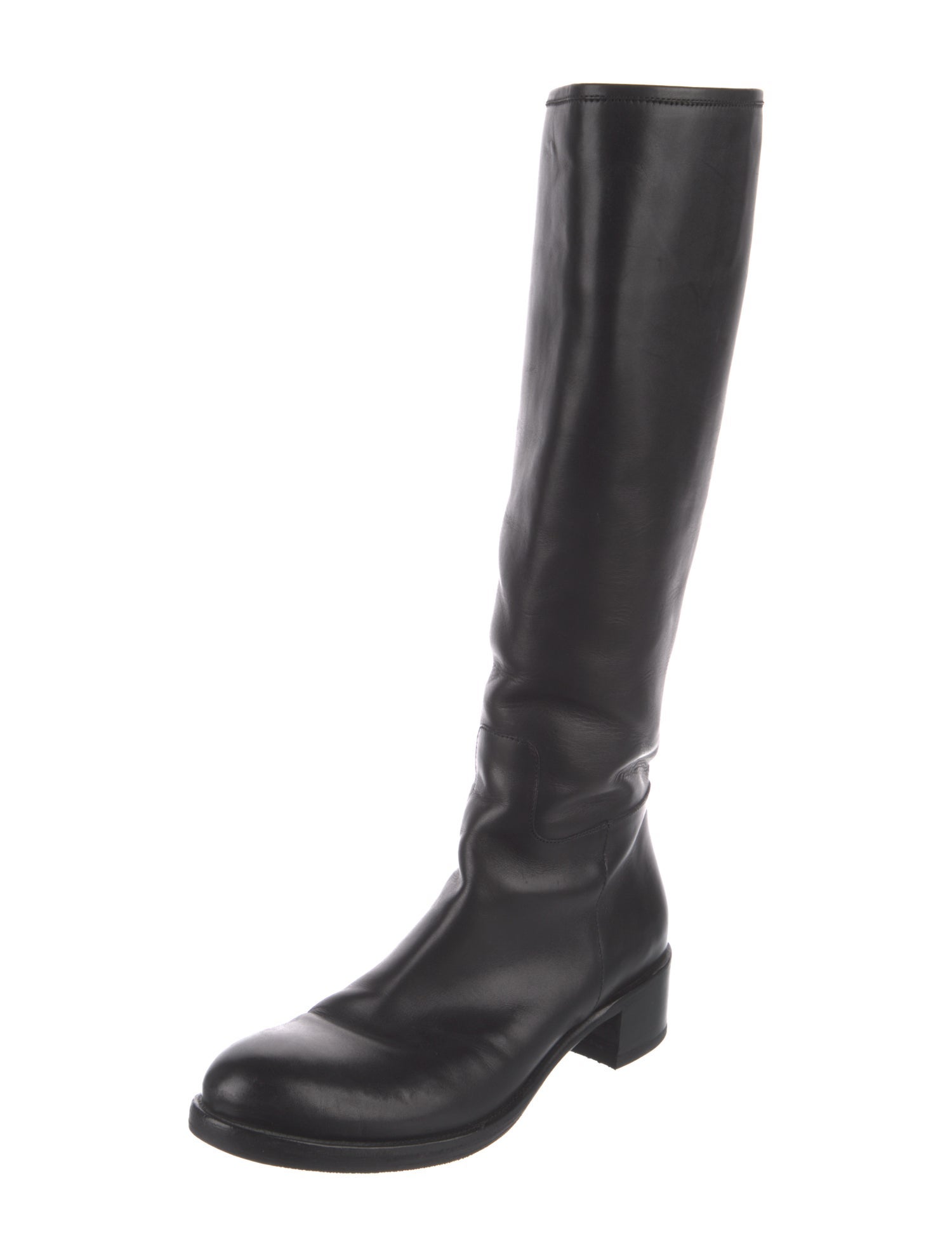 Prada Leather Riding Boots