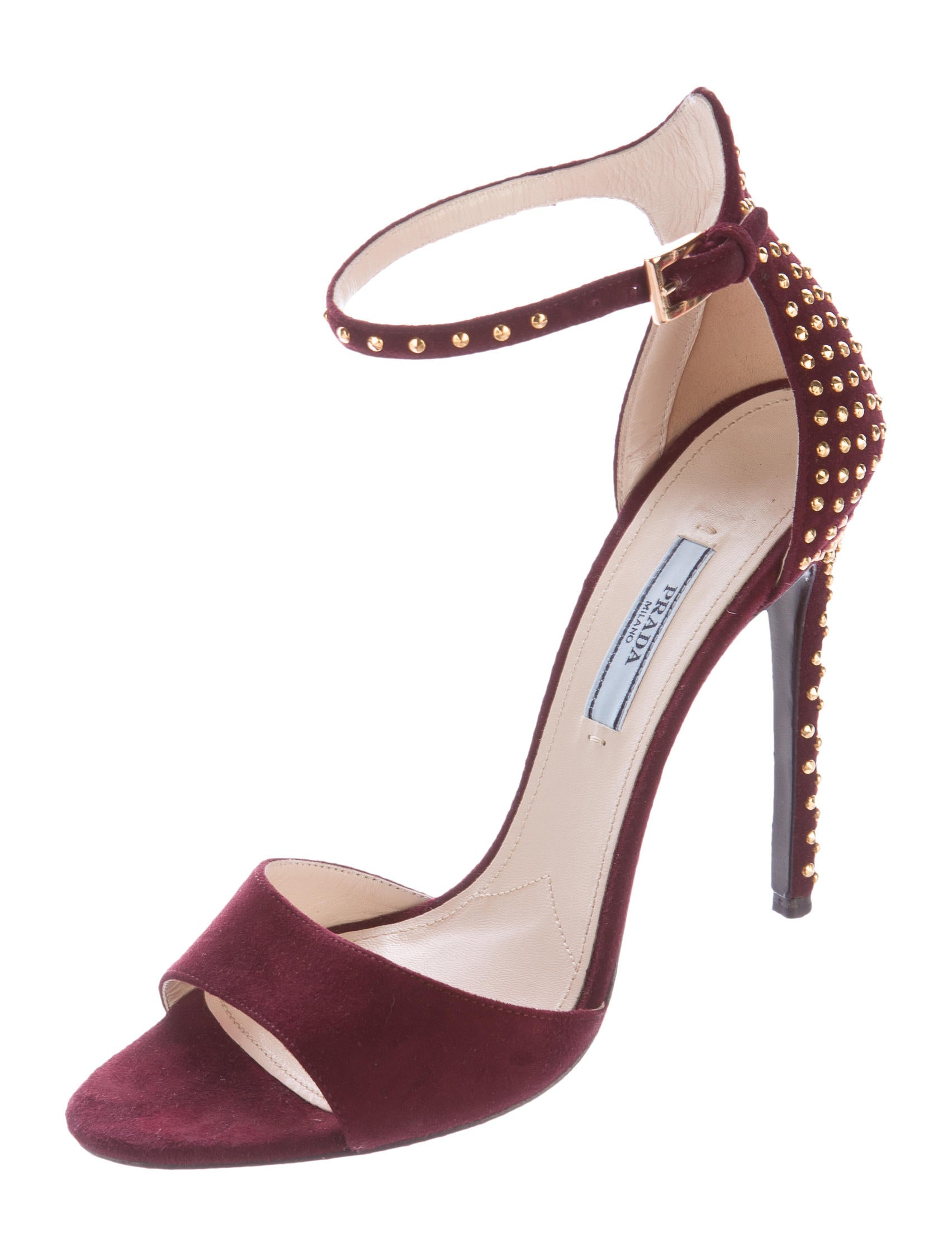 ankle strap studded sandals