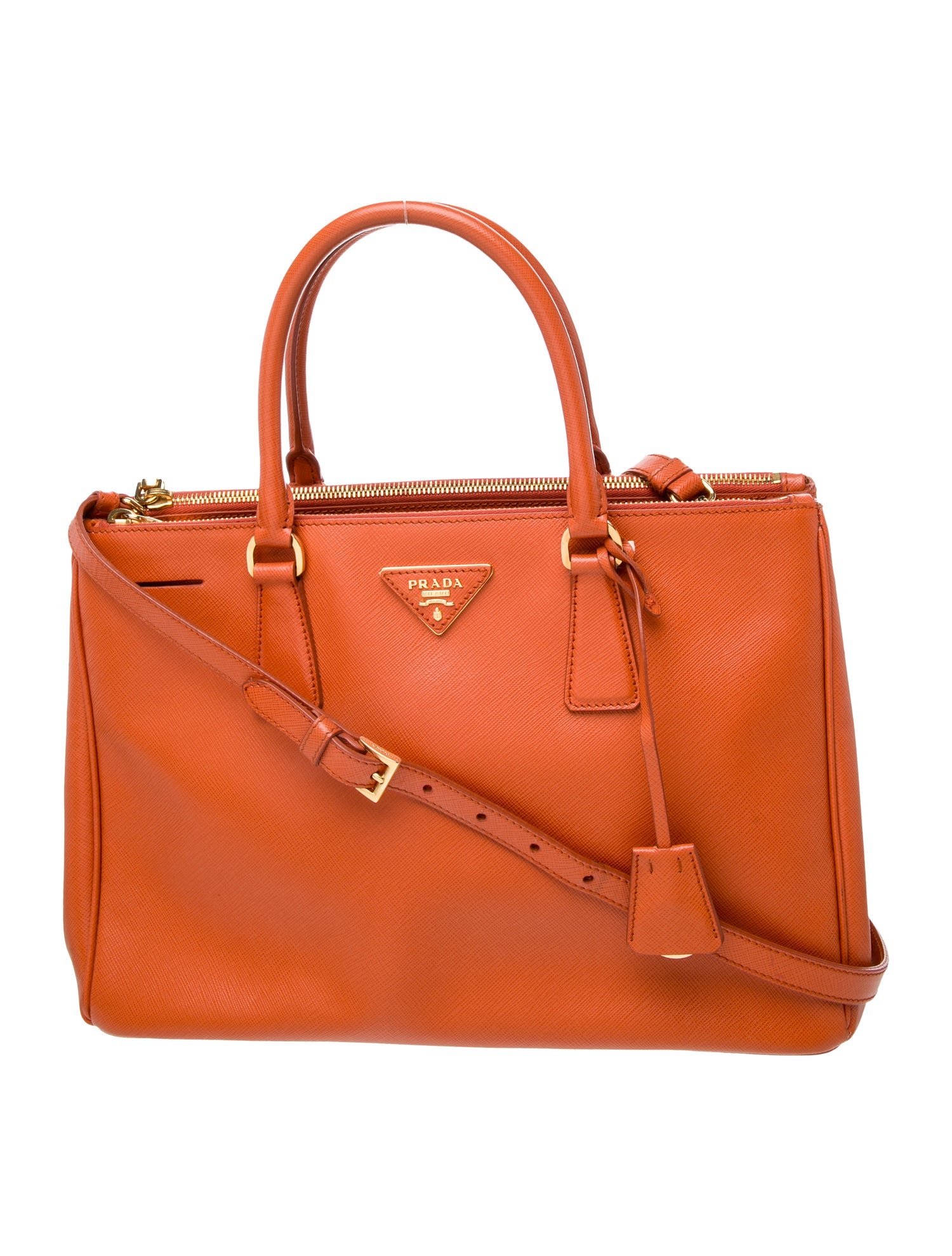 Prada Saffiano Leather Galleria Double Zip Large