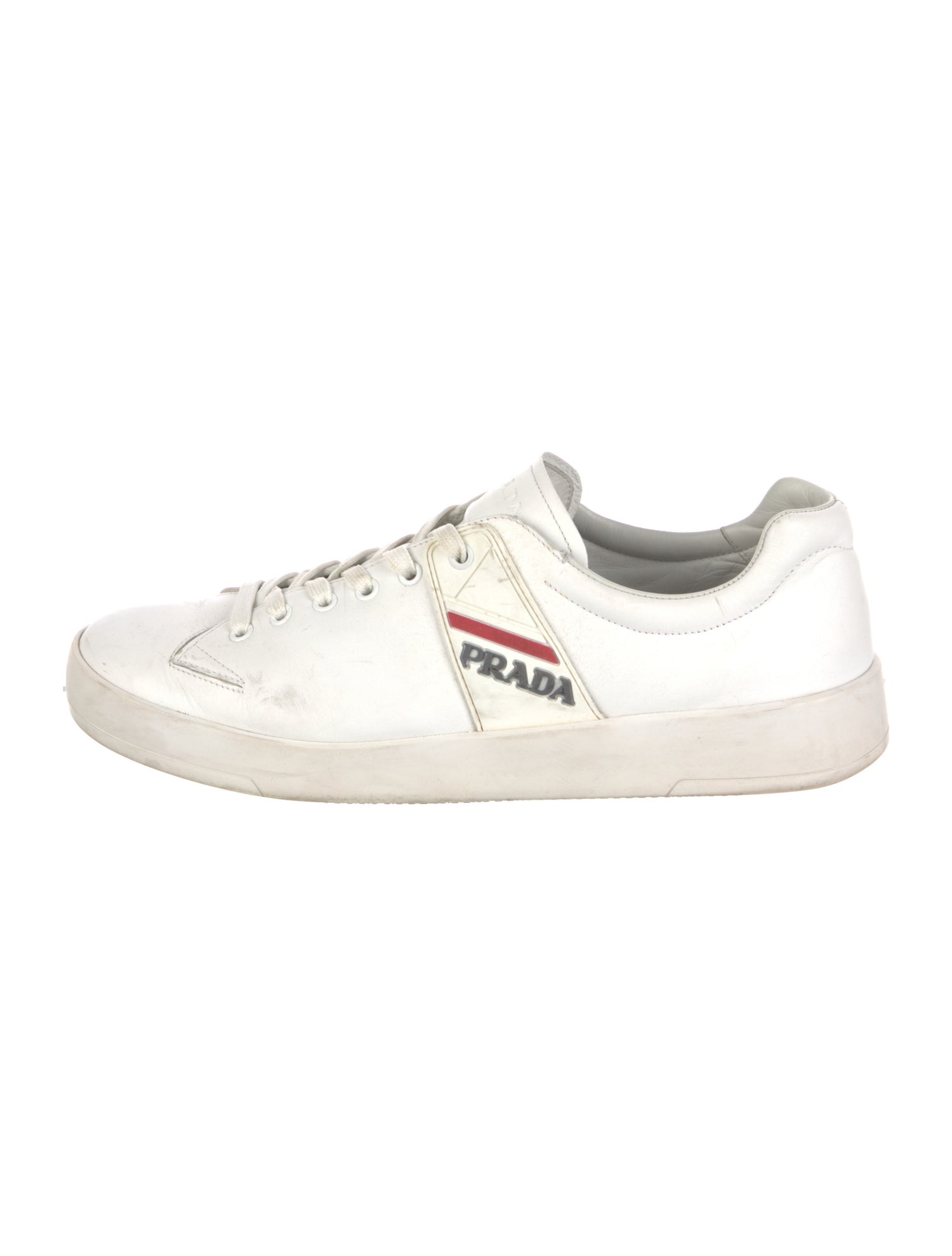 Prada Sport Leather Printed Sneakers
