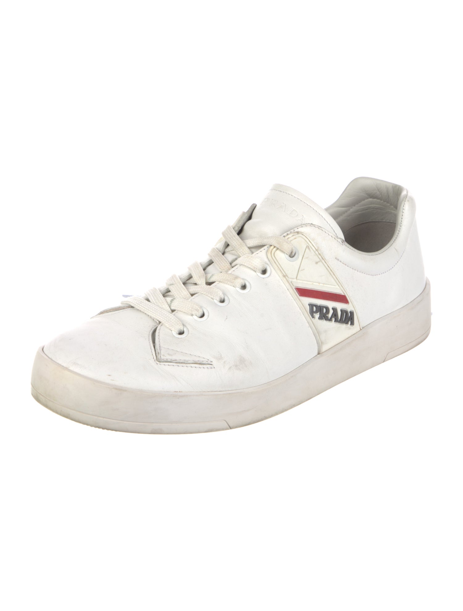 Prada Sport Leather Printed Sneakers