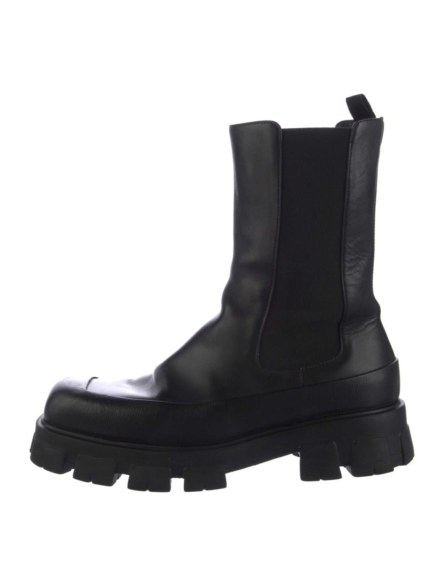 Prada Leather Chelsea Boots