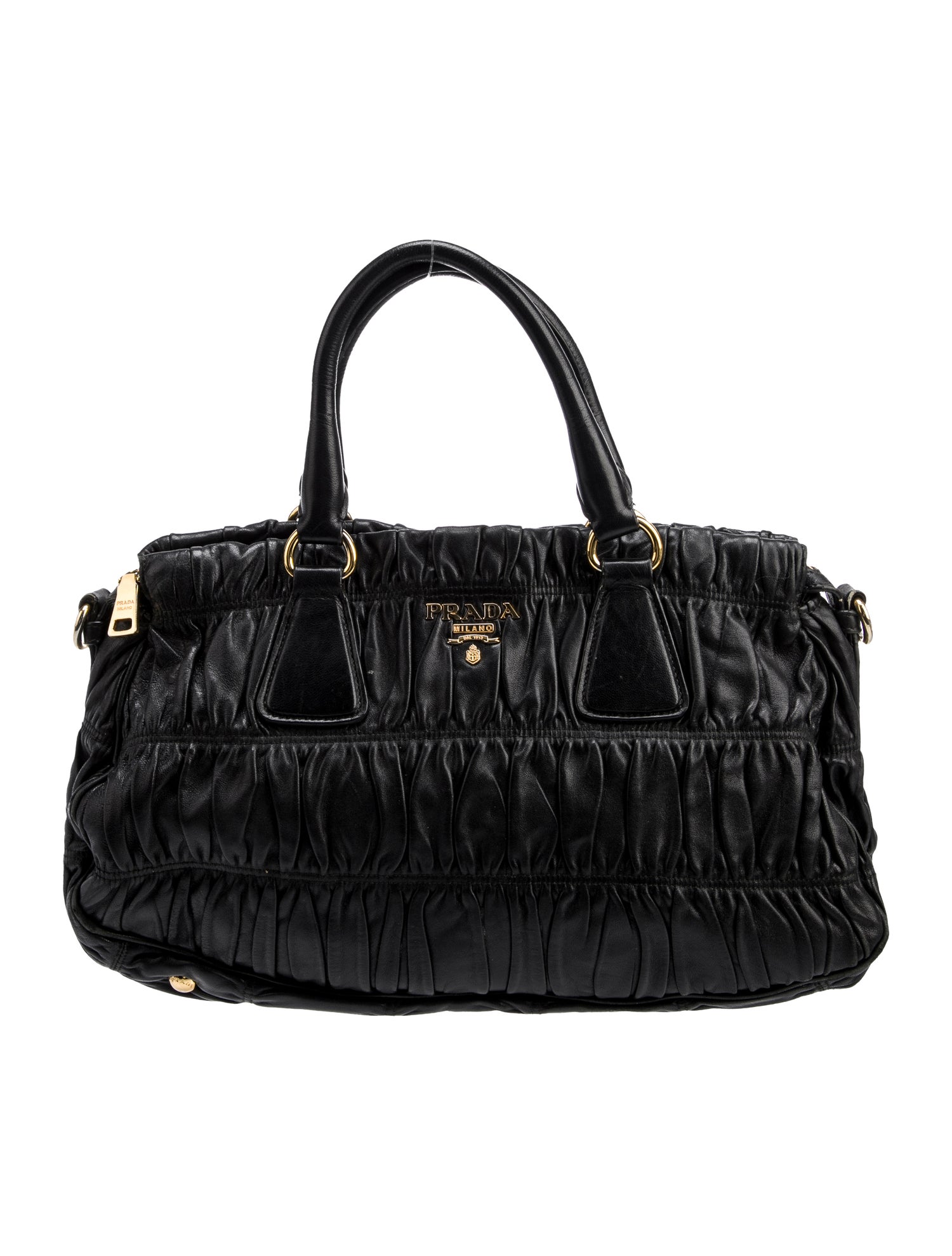 Prada Nappa Leather Top Handle Bag