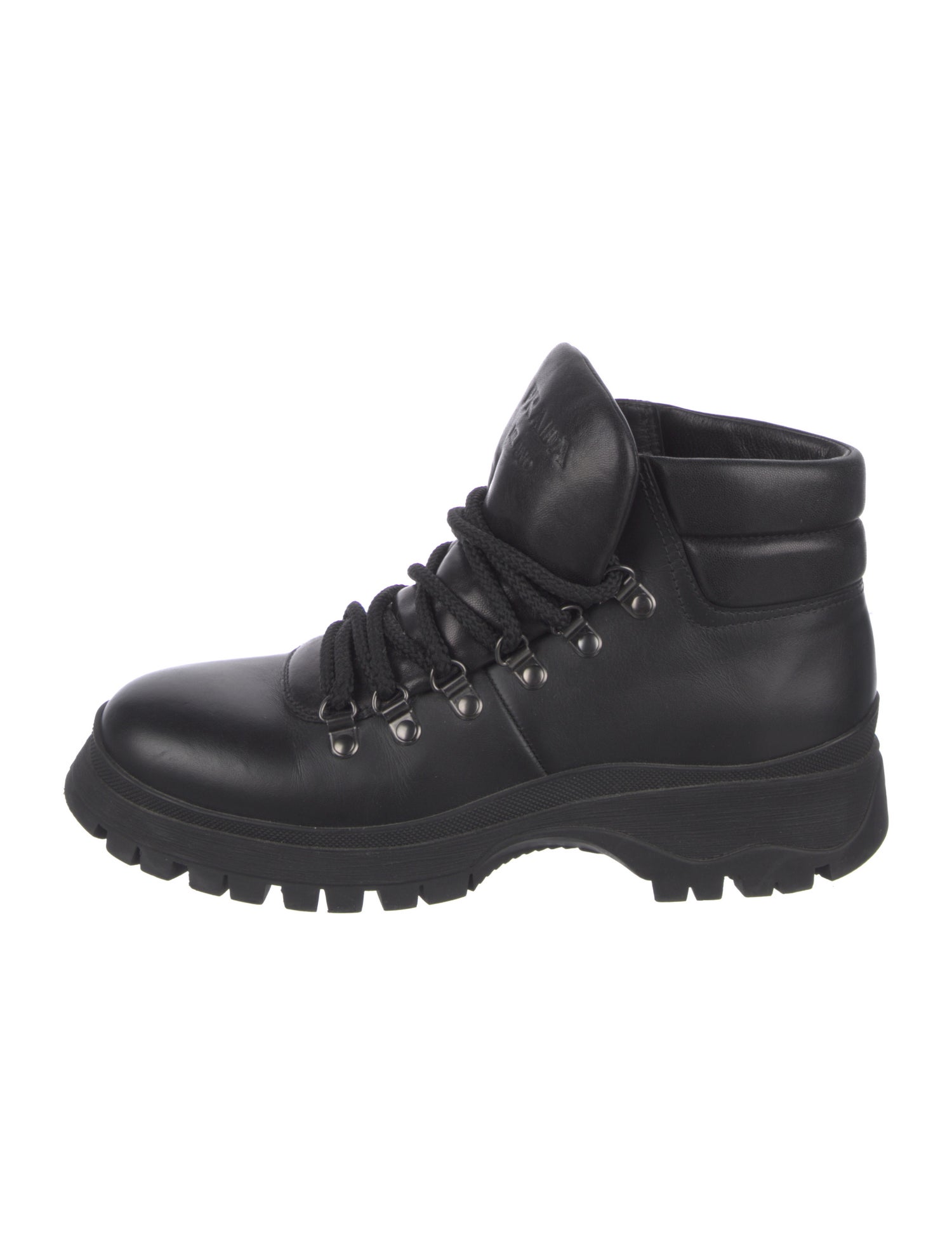 Prada Leather Hiking Boots