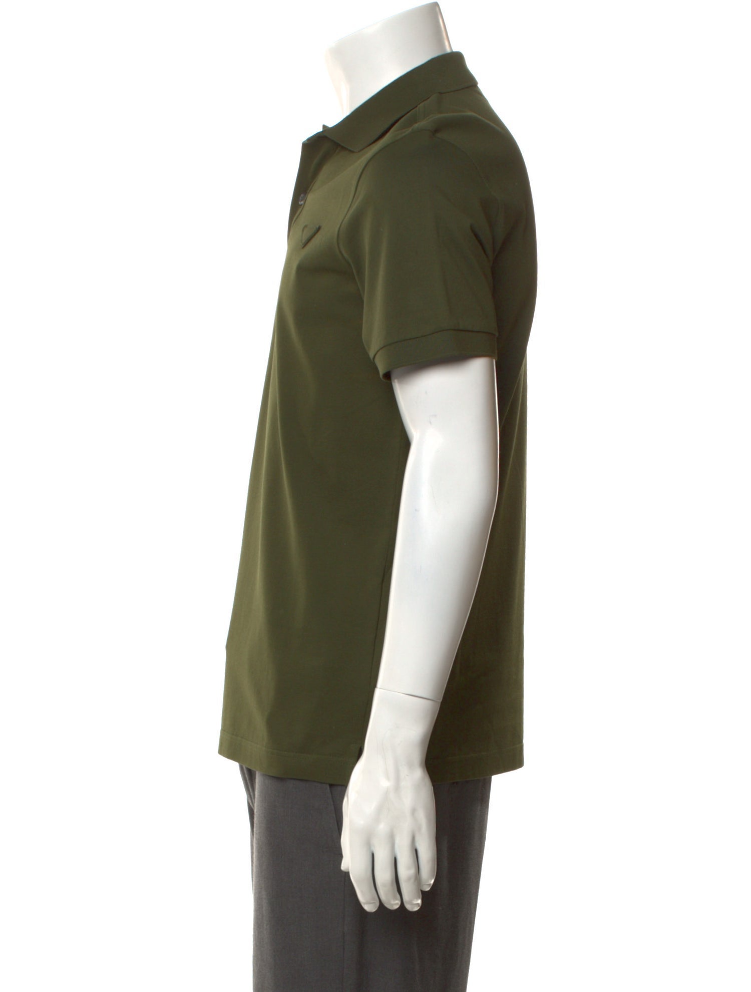 Prada 2023 Enameled Metal Triangle Polo Shirt