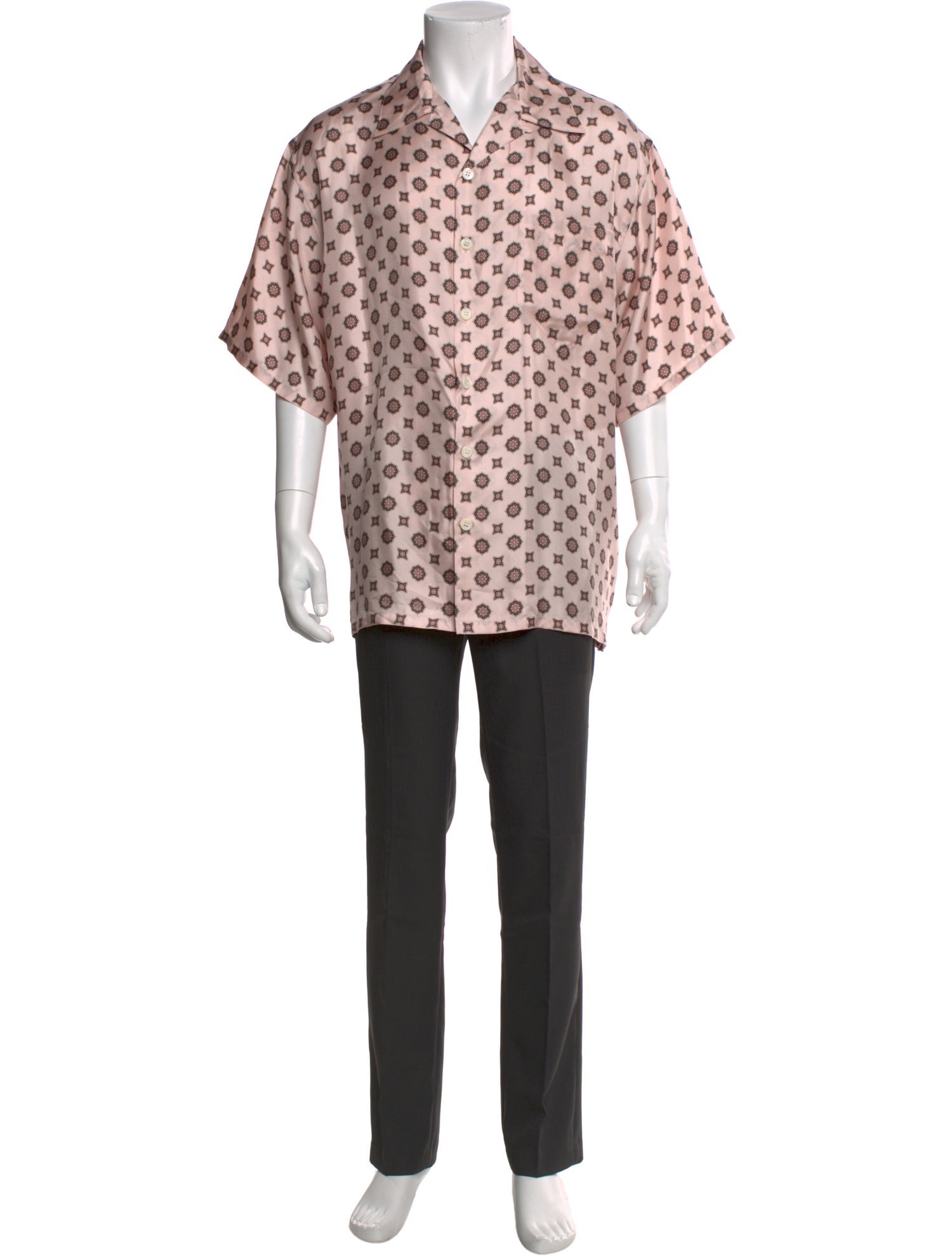 Prada 2024 Enameled Metal Triangle Shirt w/ Tags