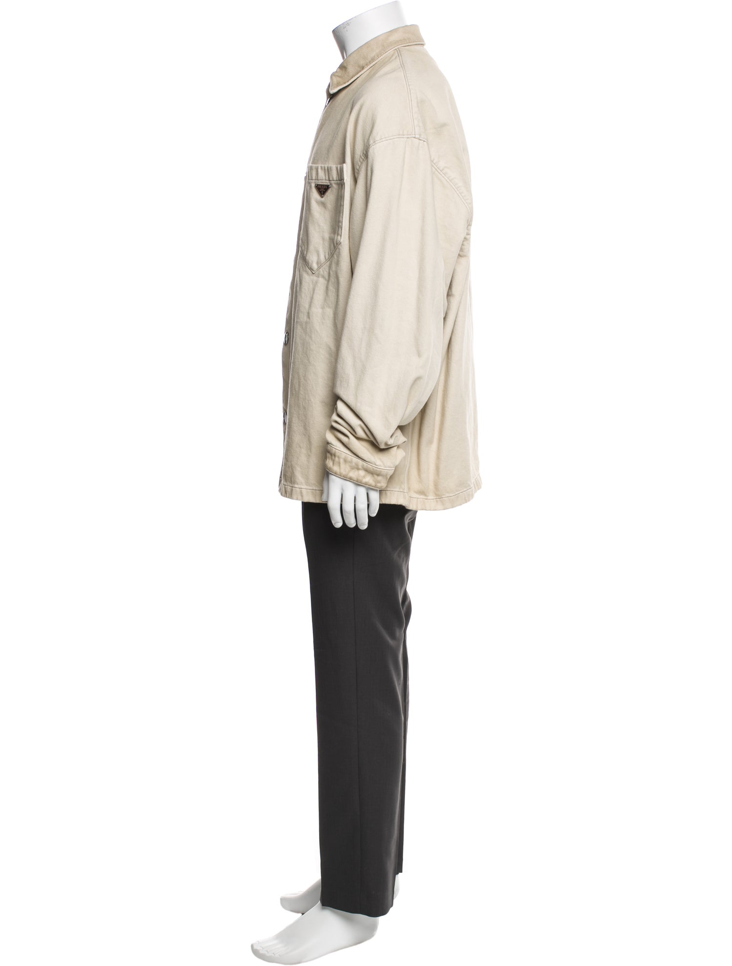 Prada 2024 Enameled Metal Triangle Shirt