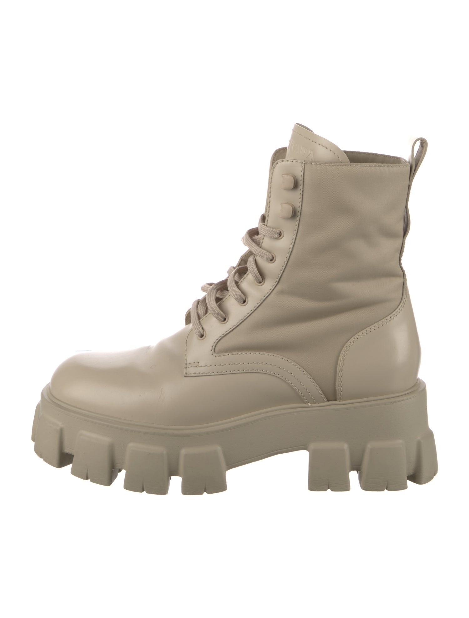 Prada Leather Combat Boots