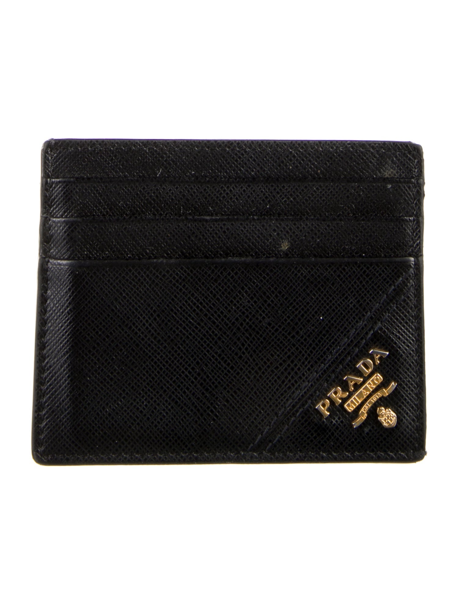Prada Saffiano Metal Leather Card Holder
