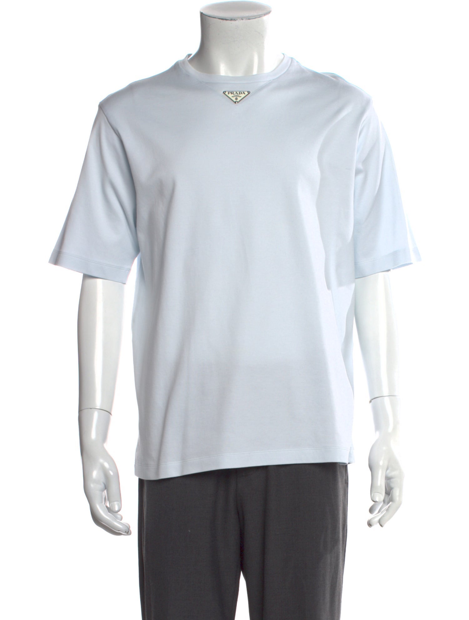 Prada 2024 Enameled Metal Triangle T-Shirt