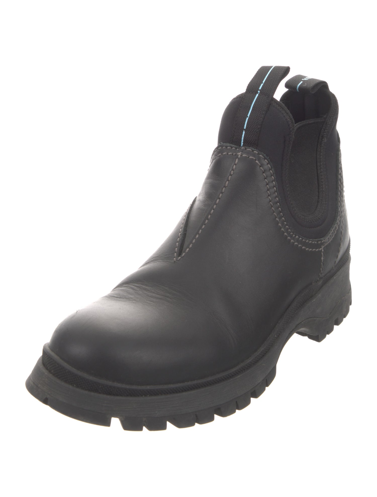 Prada Leather Chelsea Boots