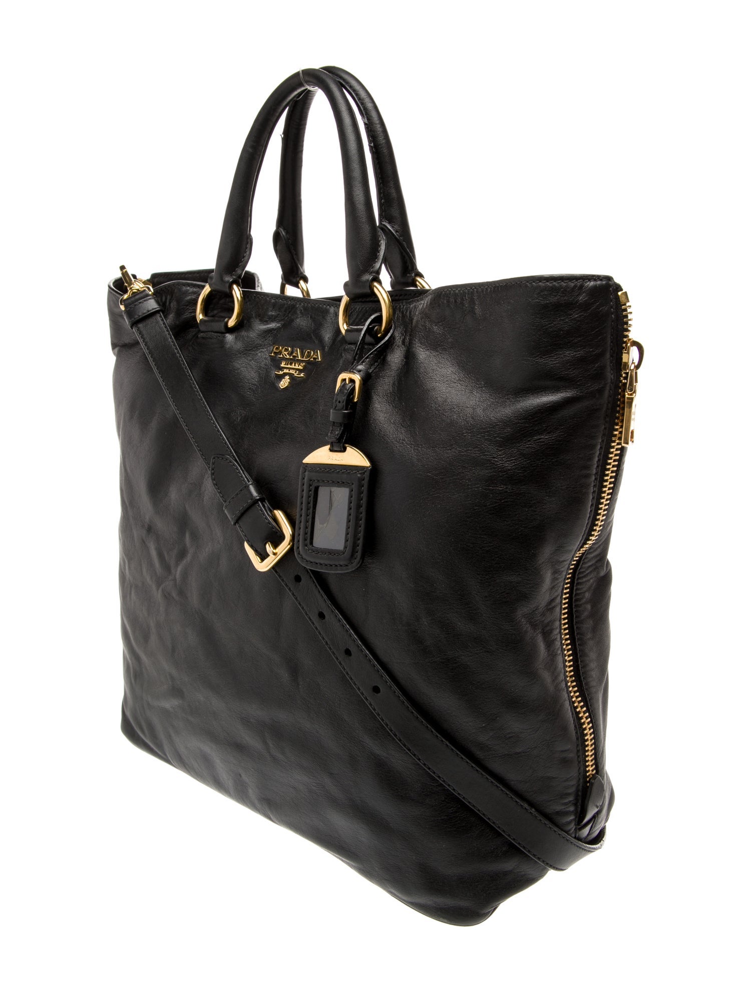 Franco Parmeggiani Franco Parmeggiani Embossed Leather Handle Bag