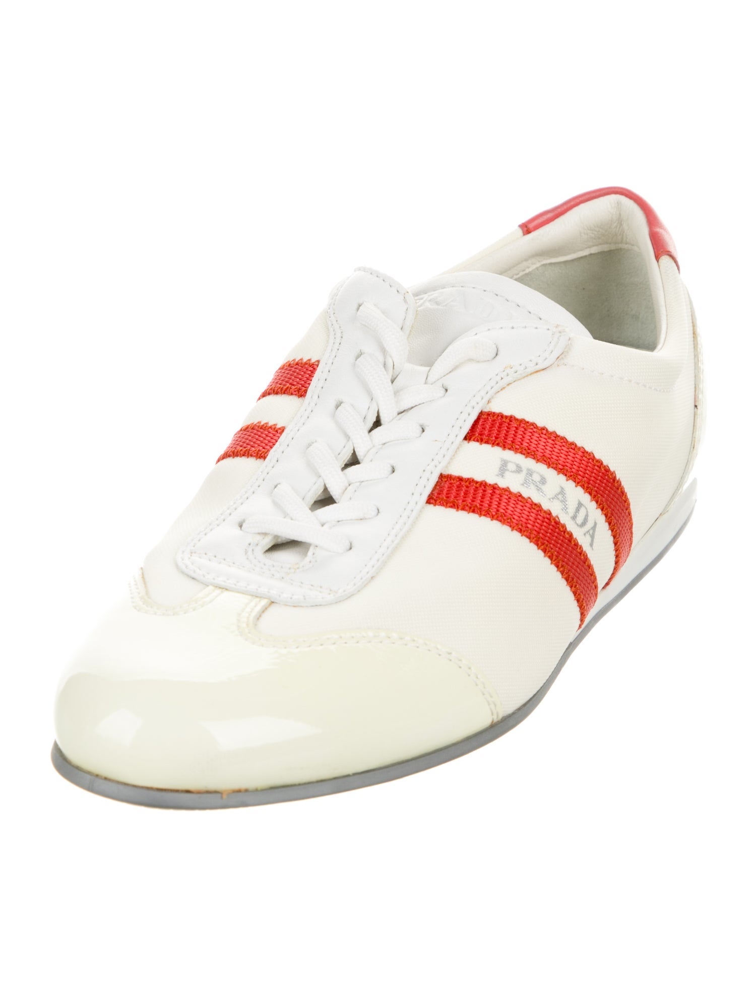 Prada Sport Nylon Embroidered Accent Sneakers