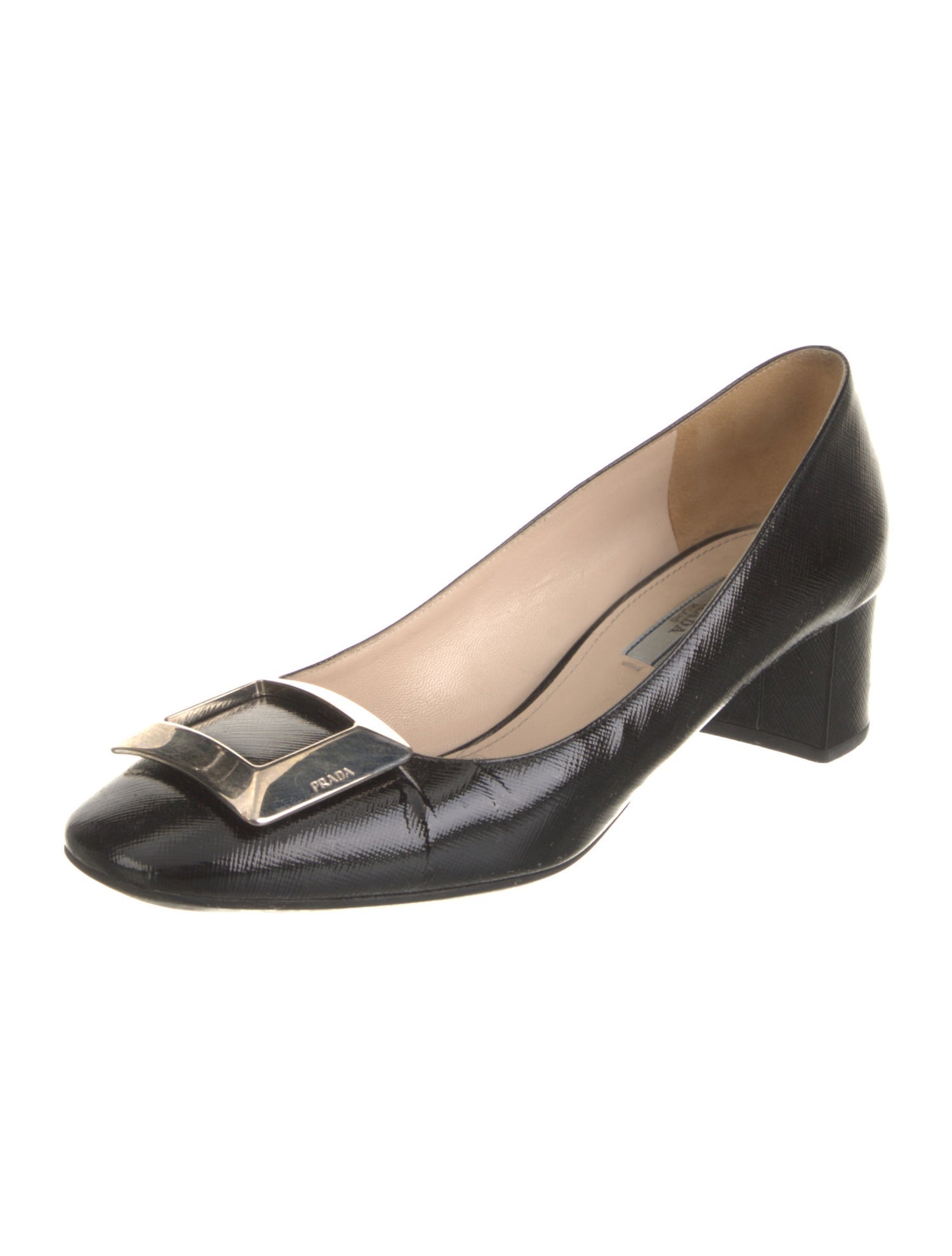 Saffiano Leather Pumps