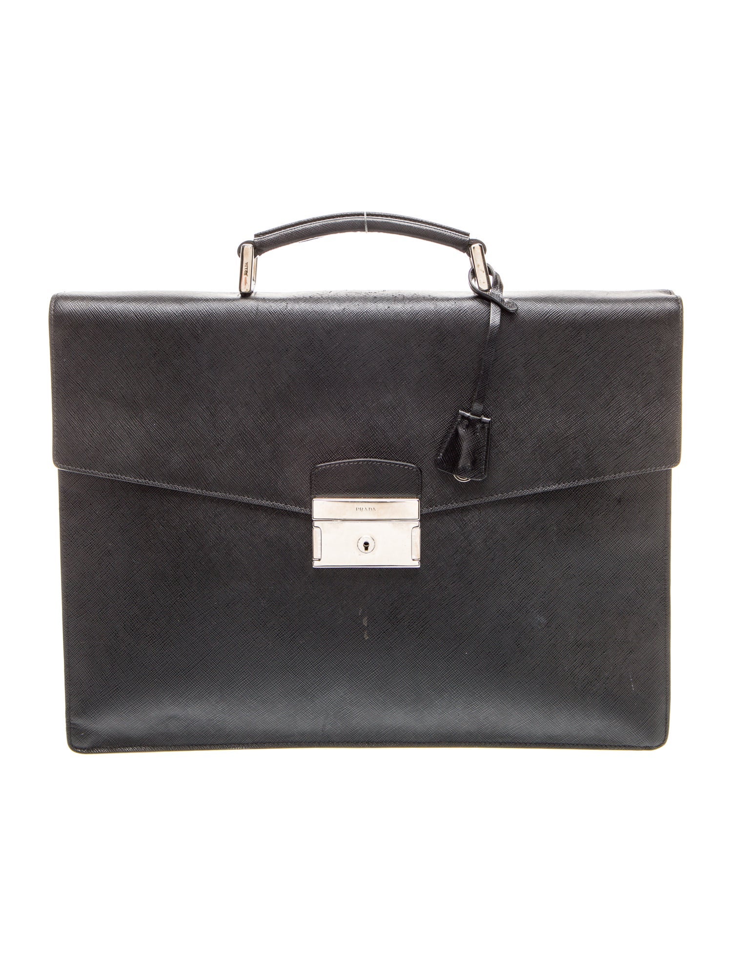 Prada Saffiano Cuir Leather Briefcase