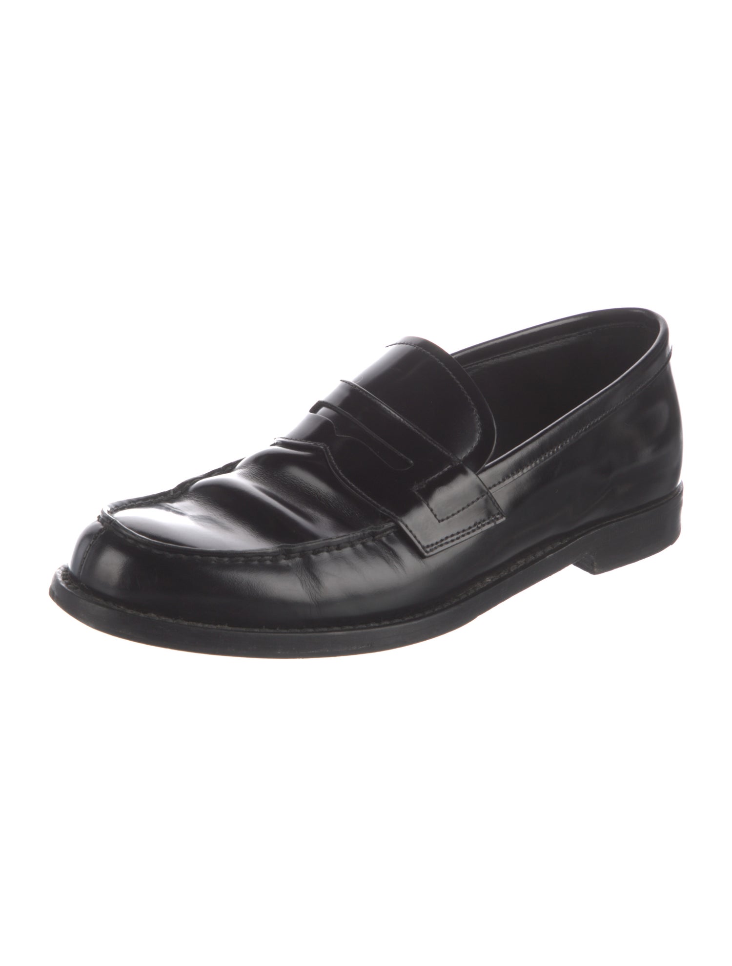 Prada Leather Dress Loafers