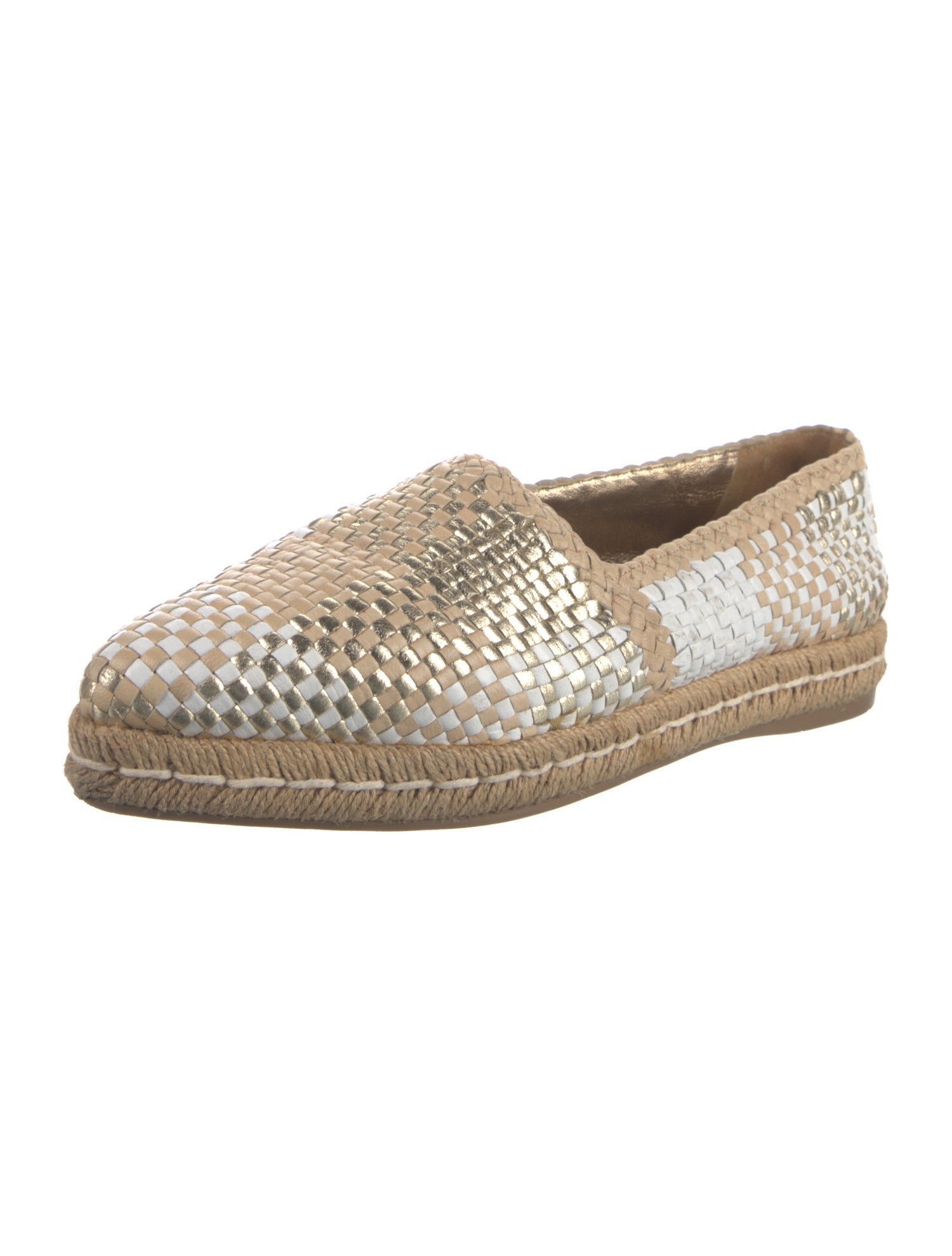 Prada Leather Patterned Espadrilles