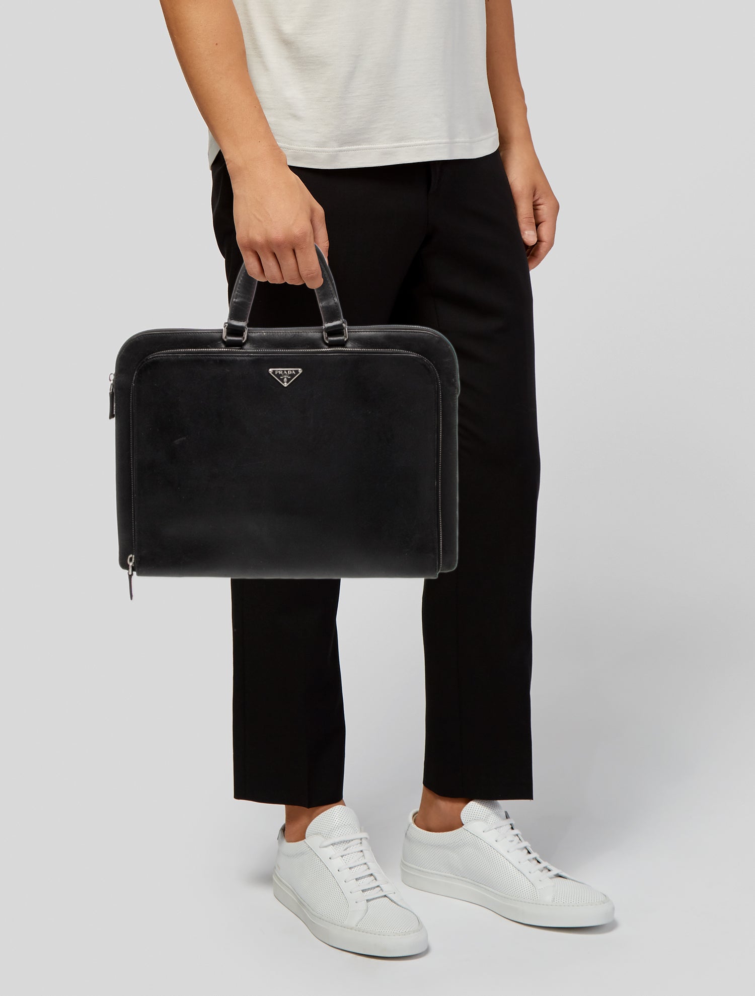 Prada Saffiano Lux Leather Briefcase