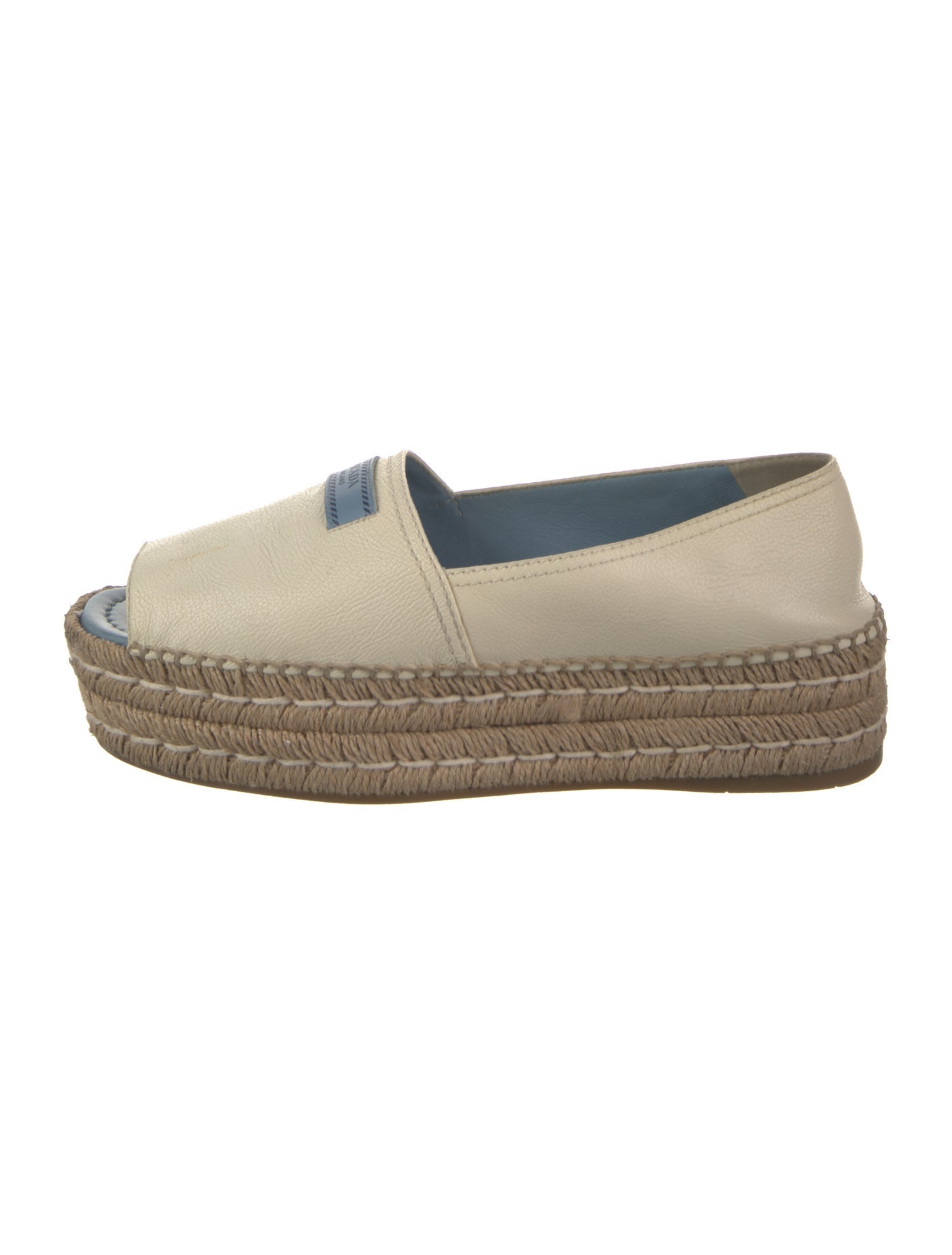 Prada Leather Espadrilles
