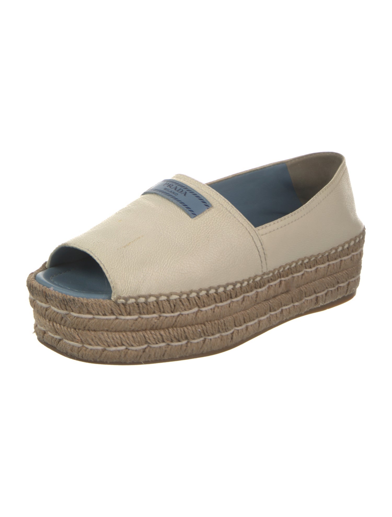 Prada Leather Espadrilles