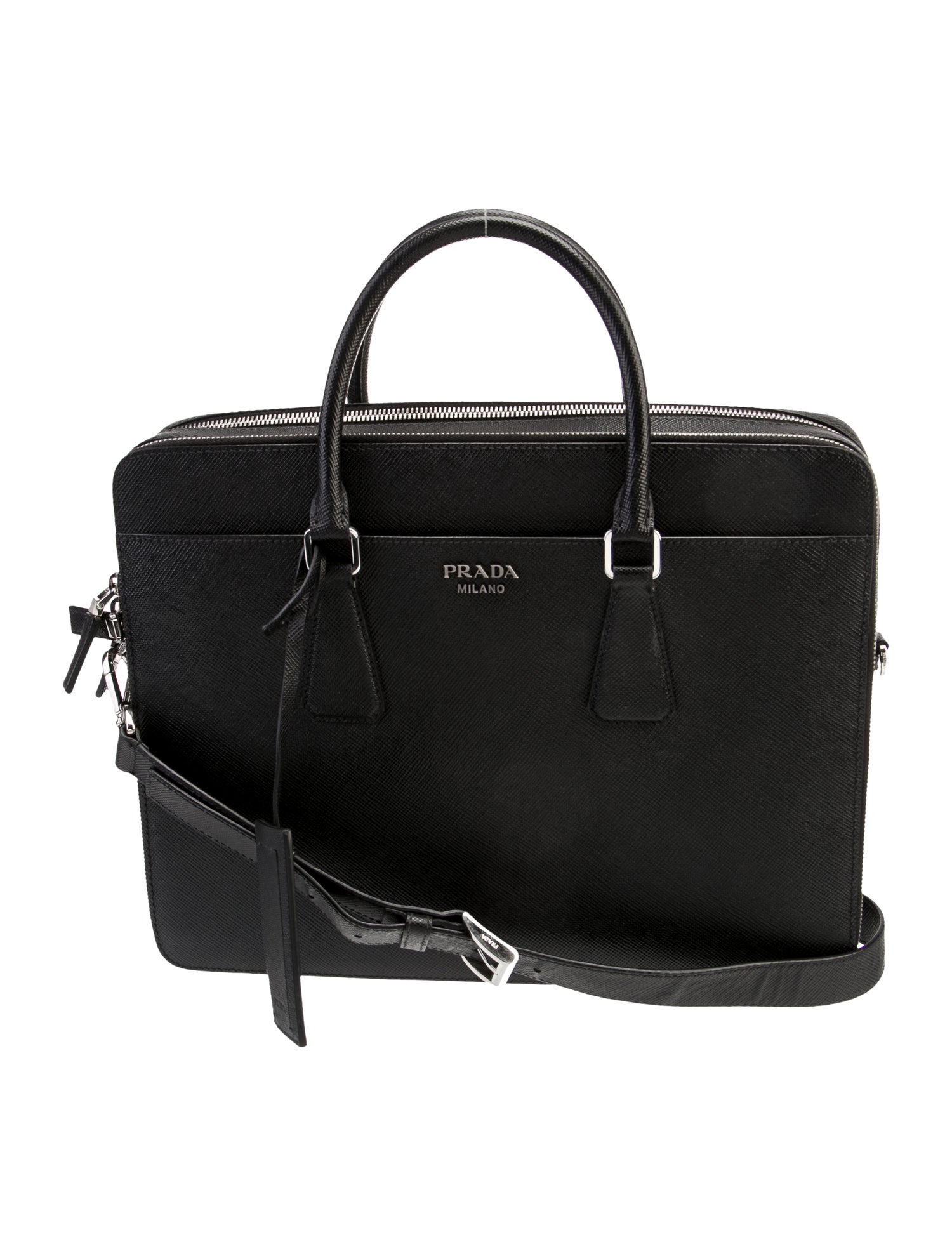 Prada Saffiano Cuir Leather Briefcase