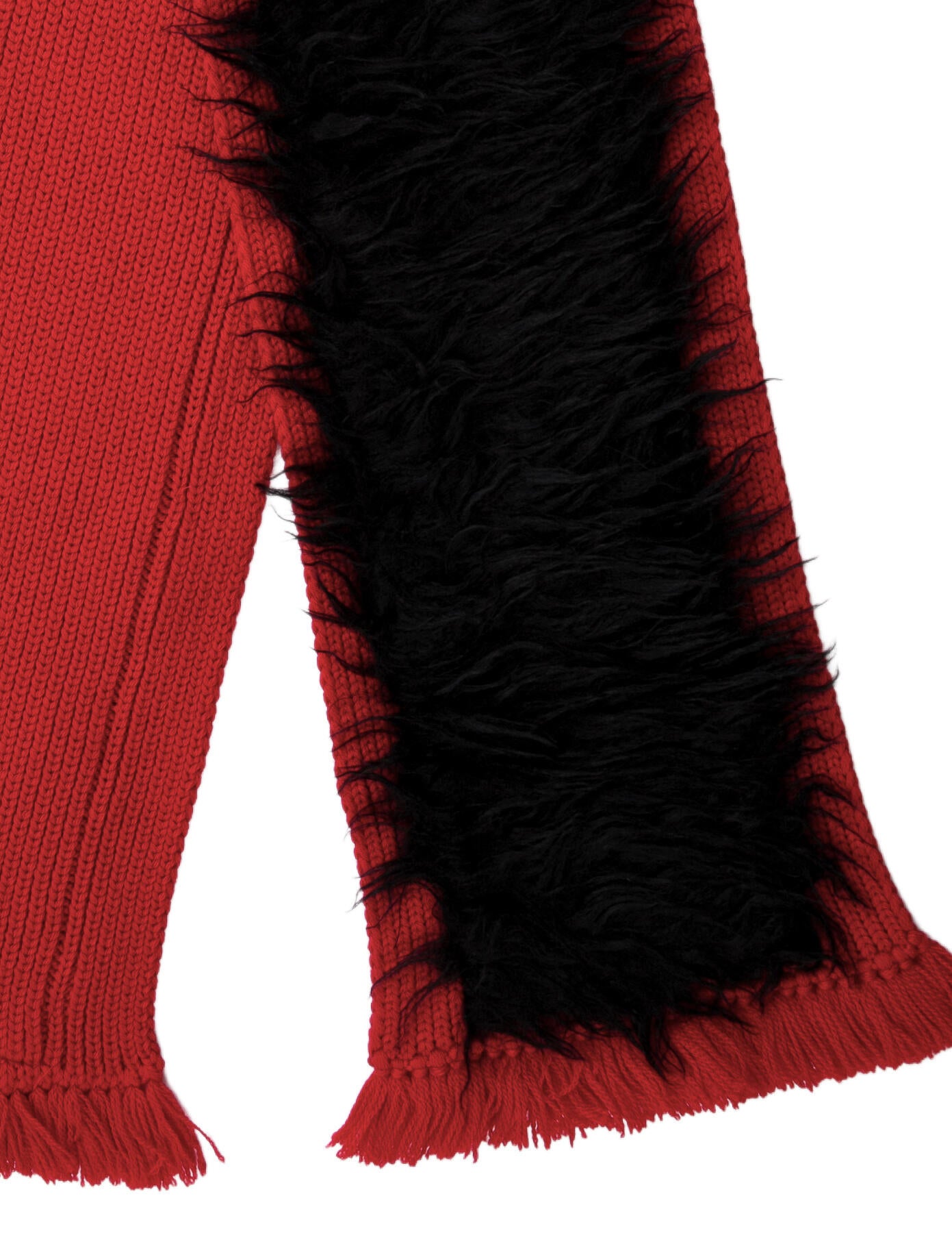 Prada Wool Colorblock Pattern Scarf
