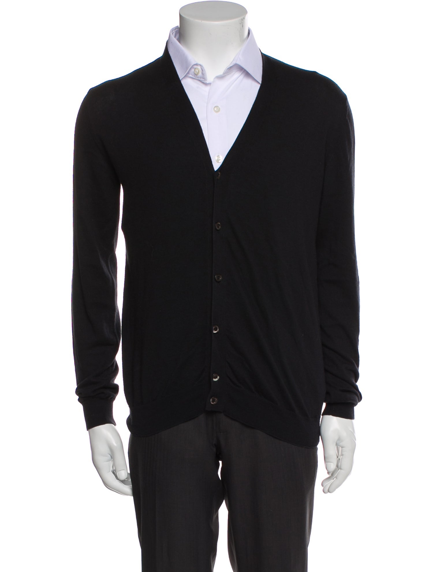 Prada Late 2000's - Early 2010's V-Neck Cardigan