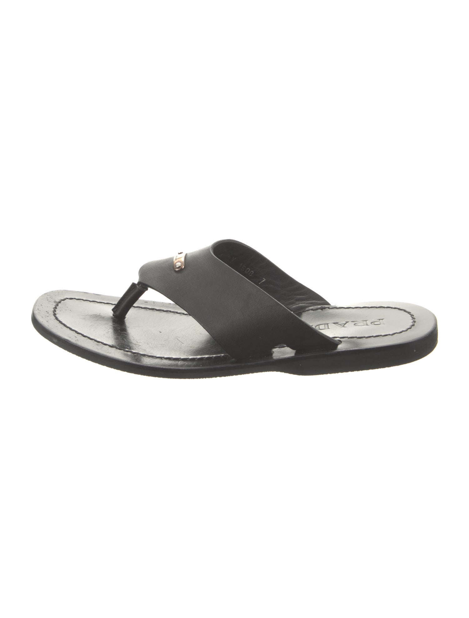 Prada Leather Flip Flops