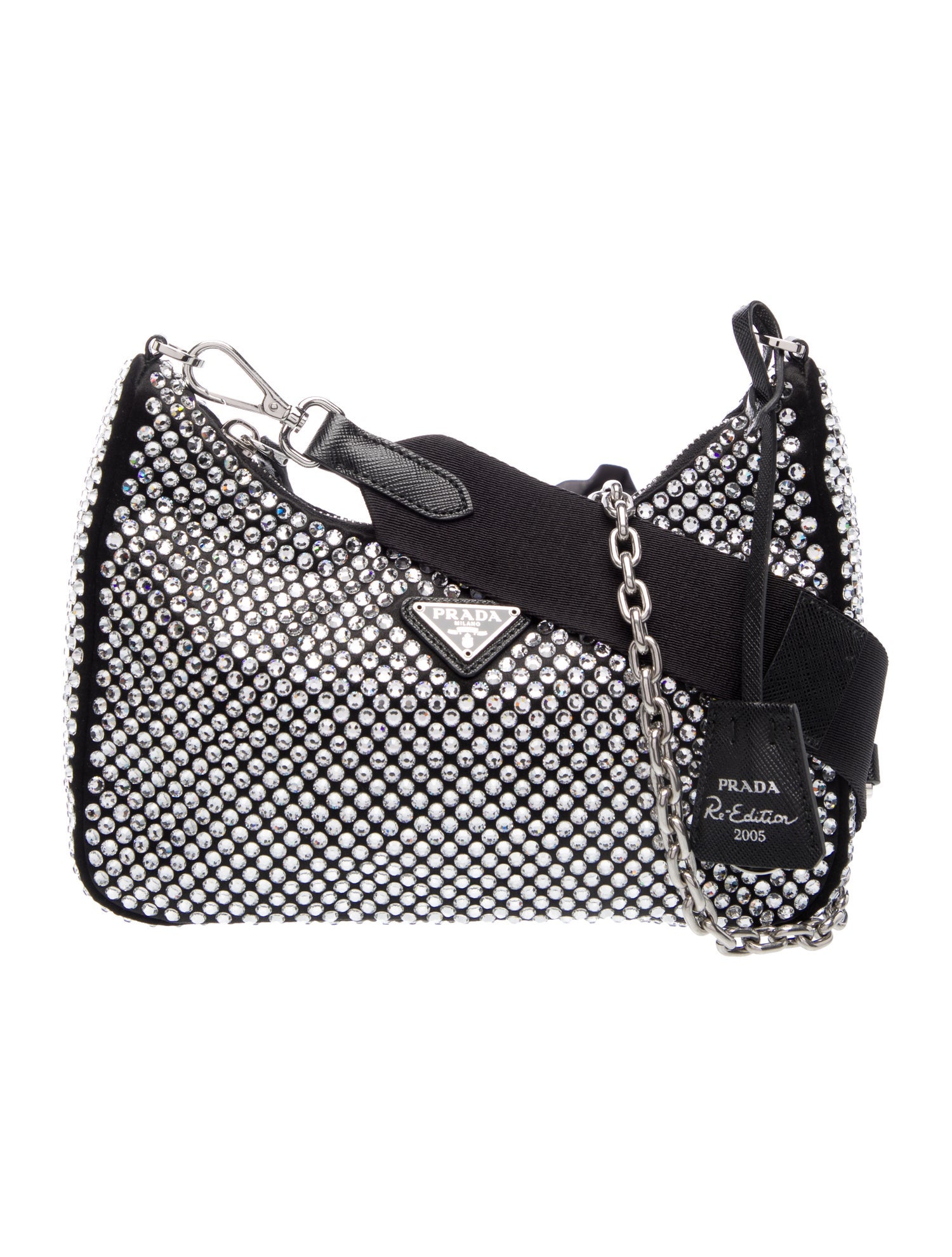 Prada Enameled Metal Triangle Re-Edition 2005