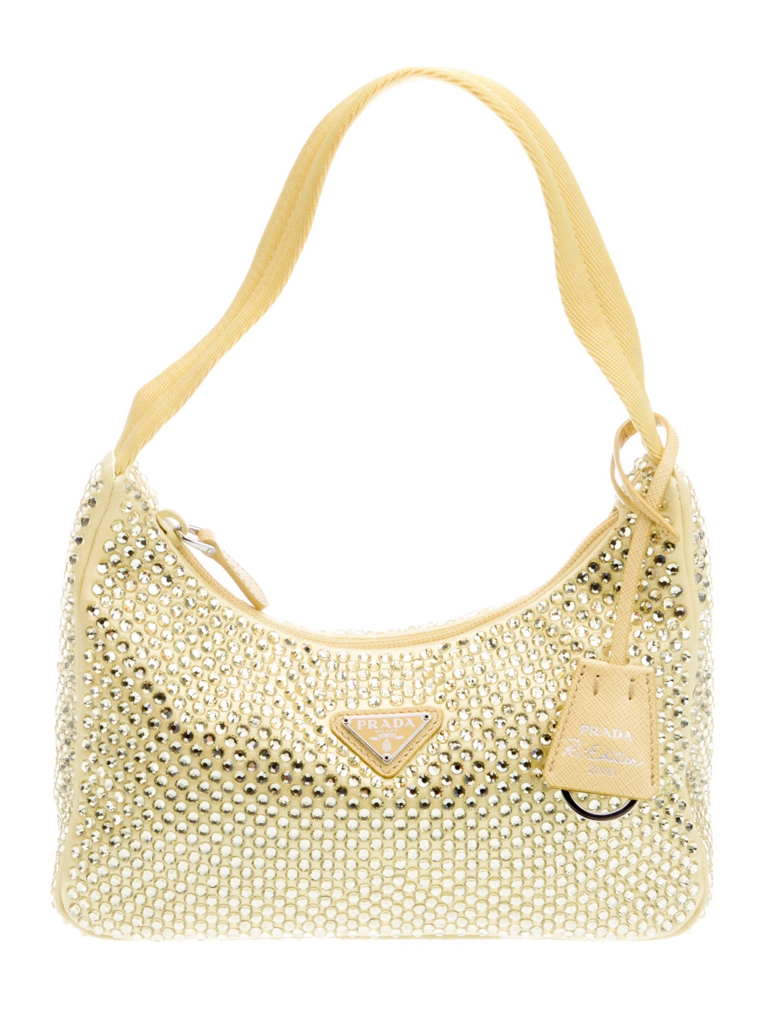 Prada Enameled Metal Triangle Re-Edition 2000