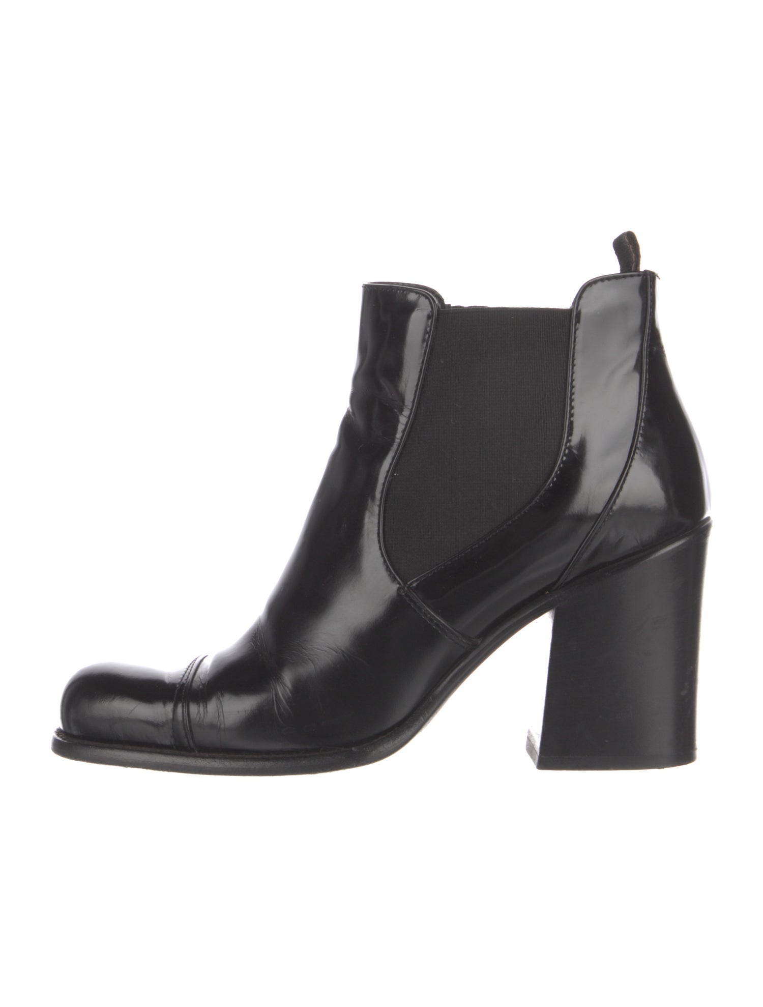 Prada Leather Chelsea Boots