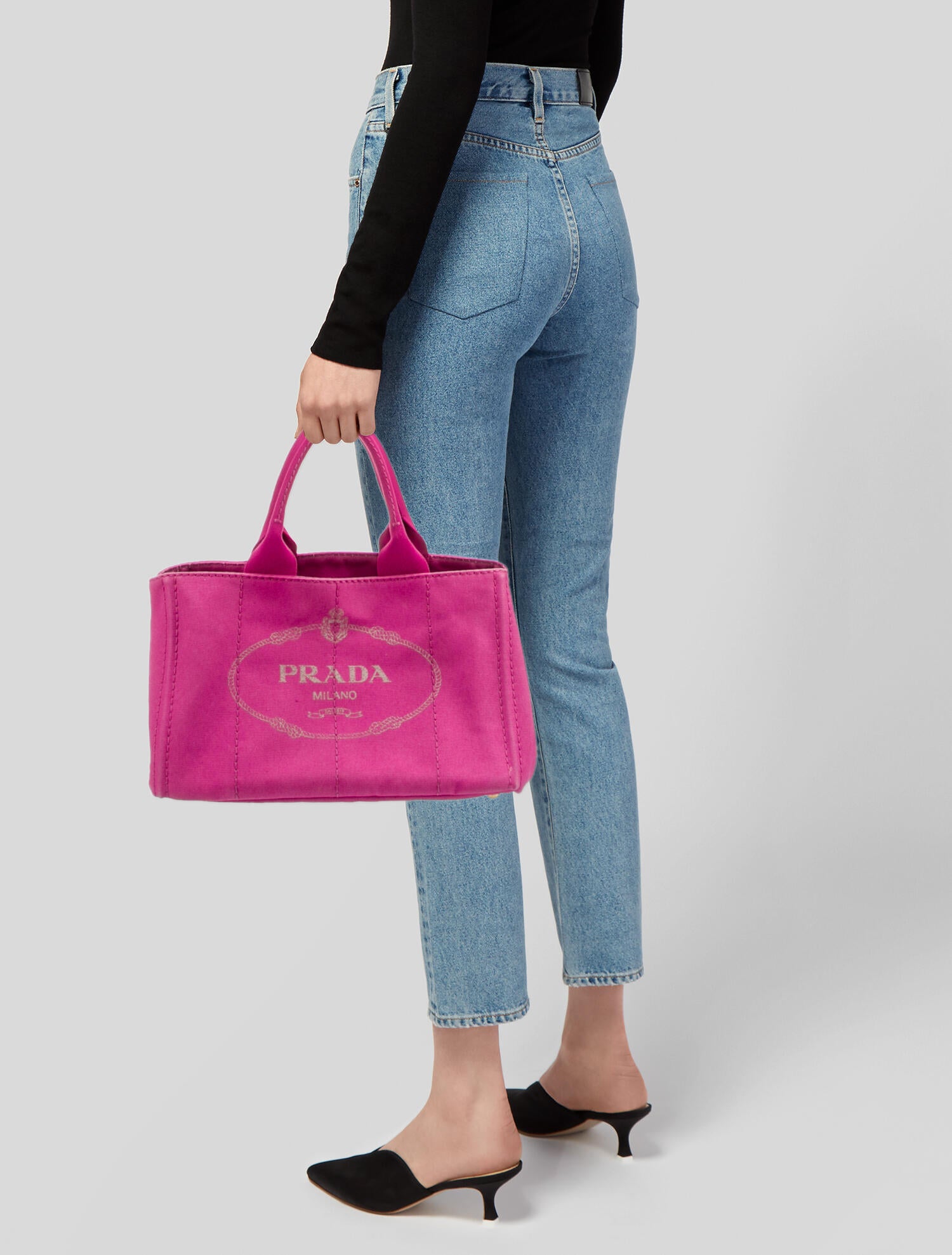 Prada Signature Canapa Tote Bag