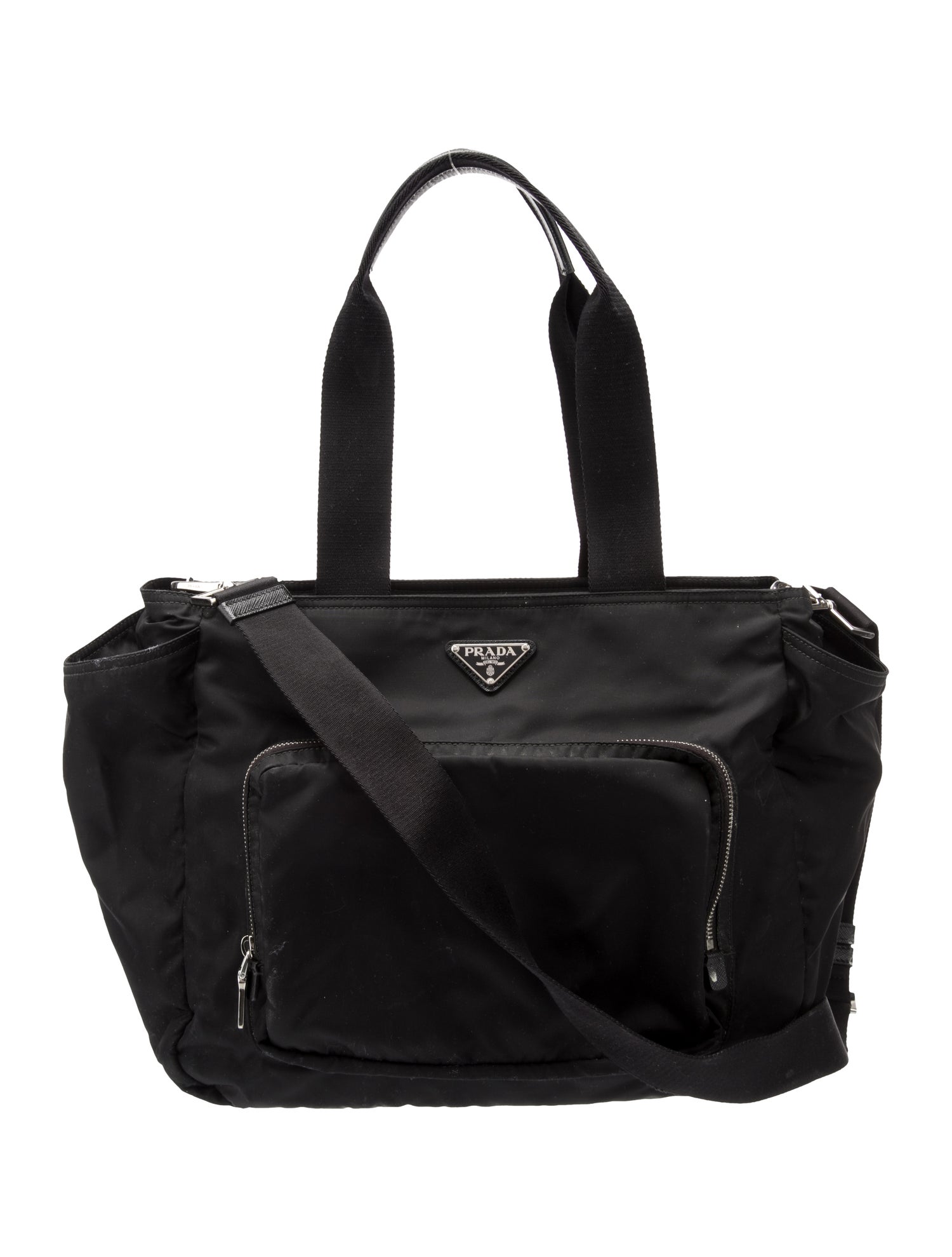Prada Infants' Black Diaper Bag