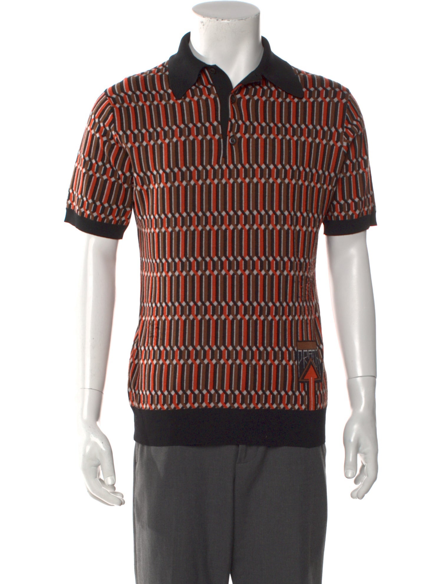 Prada 2019 Signature Logo Polo Shirt